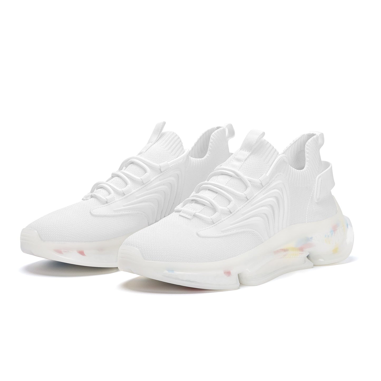 Custom Air Max React Sneakers - White SF S35 Colloid Colors
