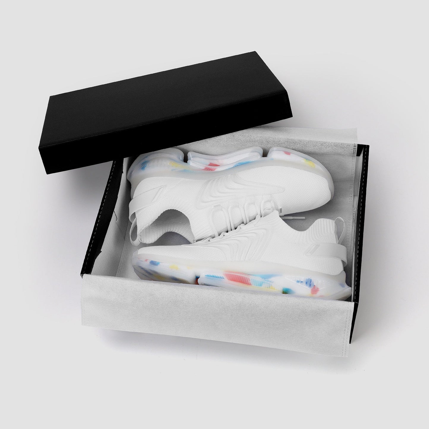 Custom Air Max React Sneakers - White SF S35 Colloid Colors