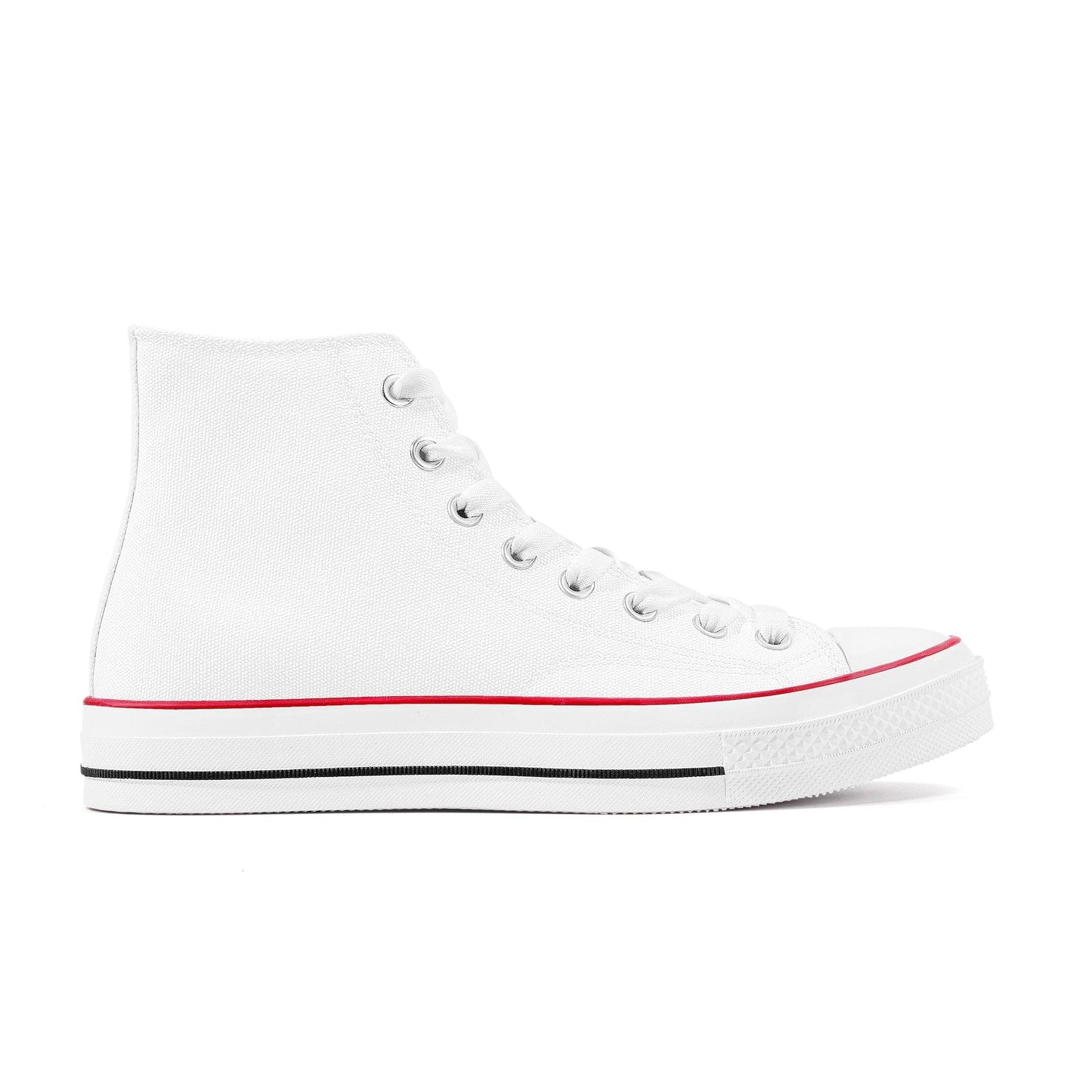 Custom Canvas High Top Shoes - White D70 Colloid Colors