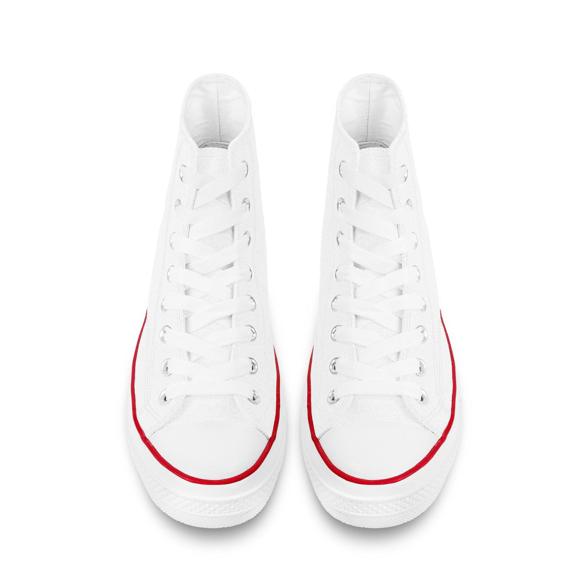 Custom Canvas High Top Shoes - White D70 Colloid Colors