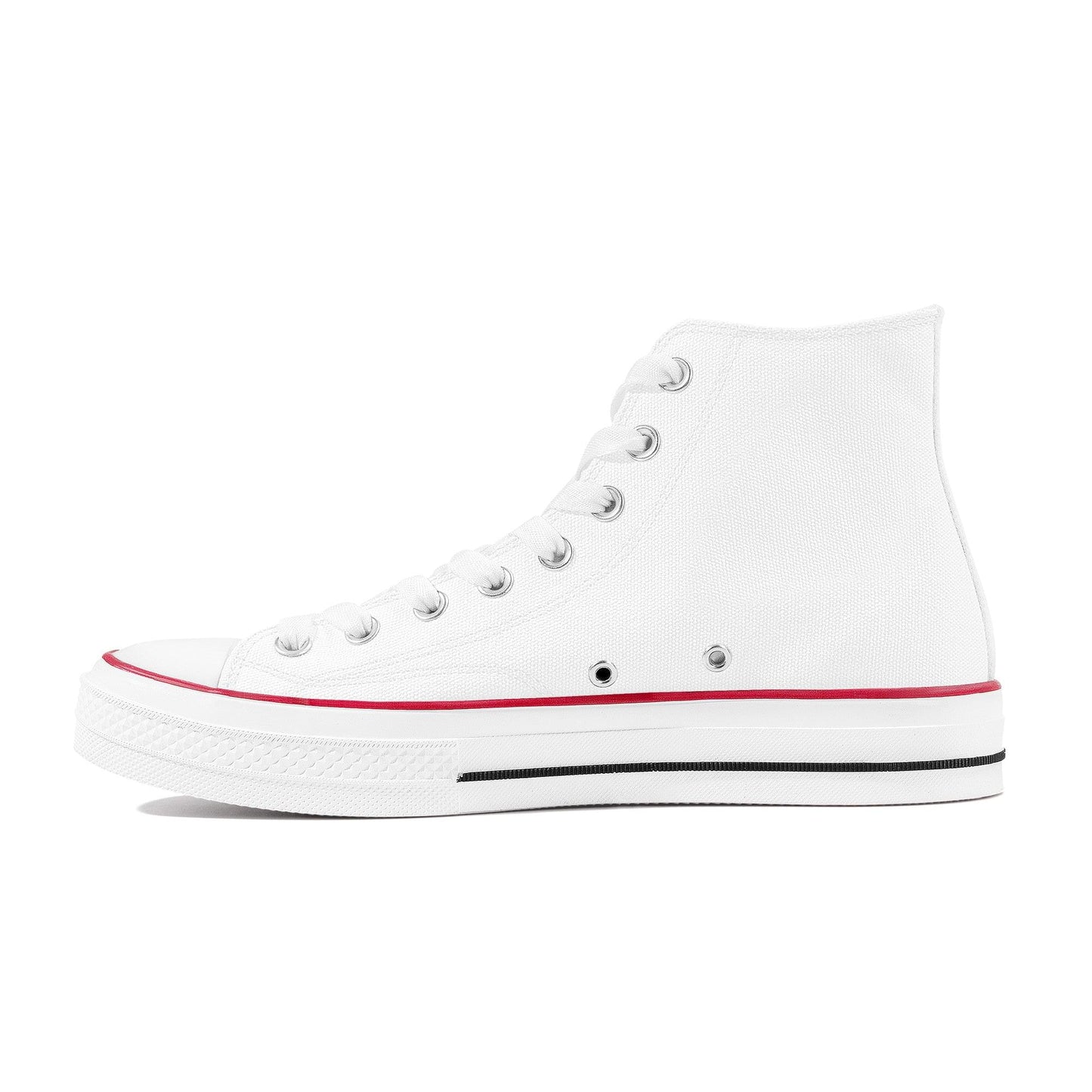 Custom Canvas High Top Shoes - White D70 Colloid Colors