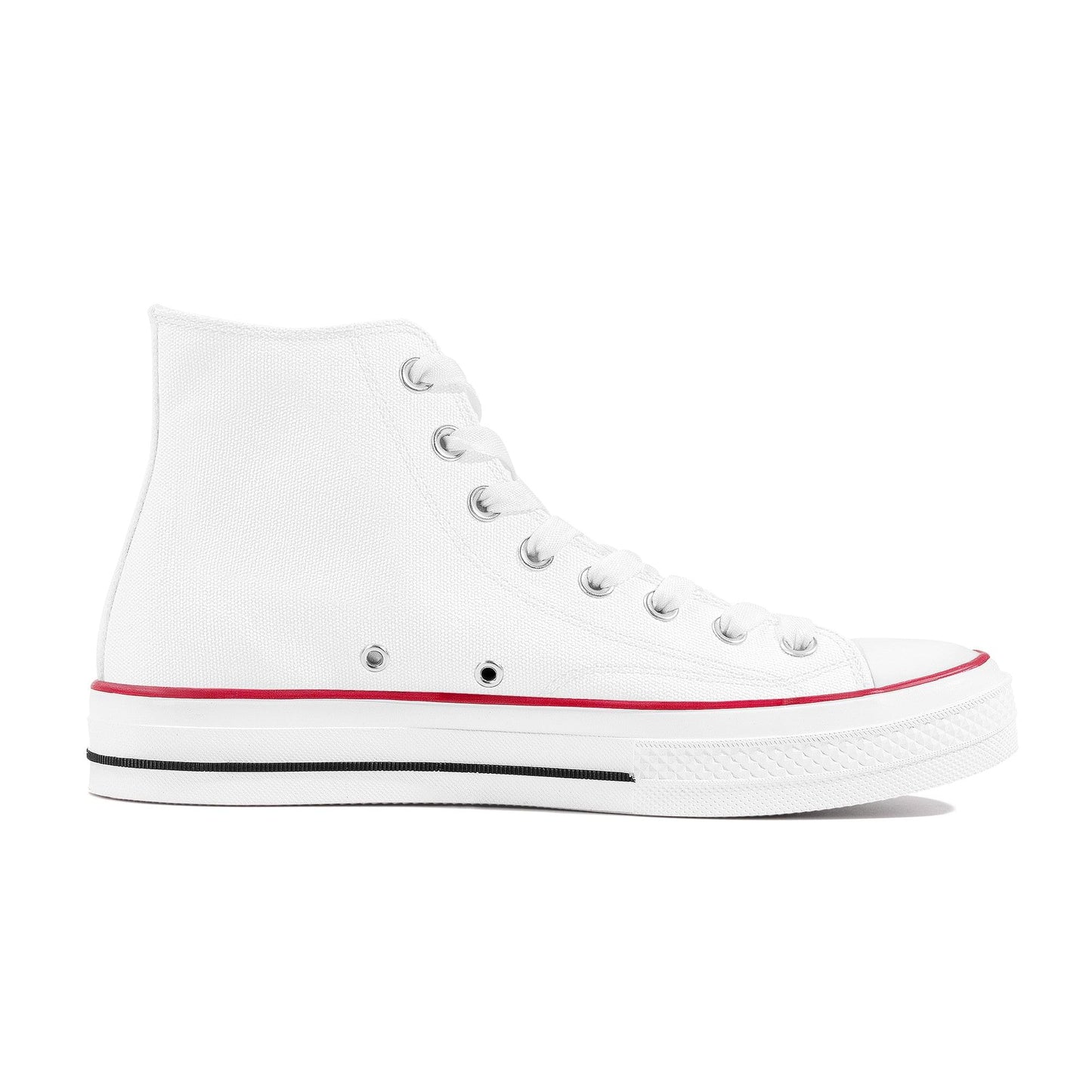 Custom Canvas High Top Shoes - White D70 Colloid Colors