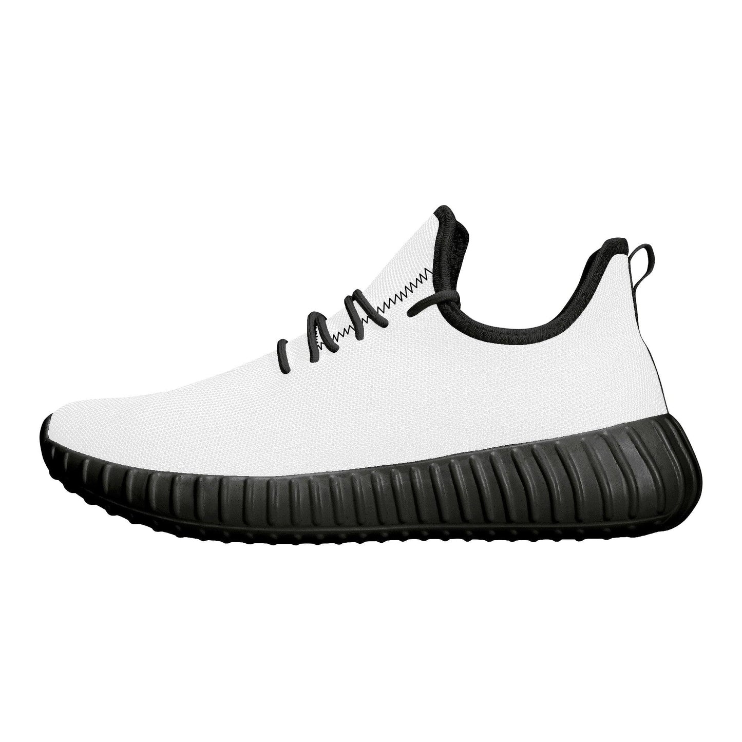 Custom Casual Sneakers -Black D19 Mesh Knit Colloid Colors