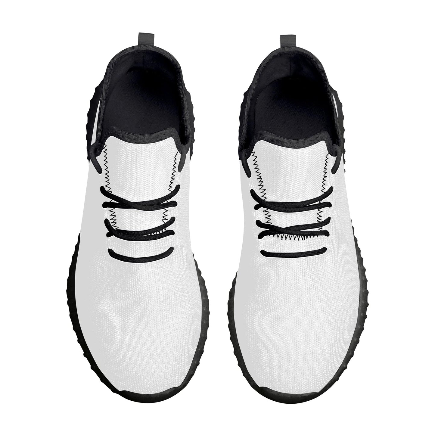 Custom Casual Sneakers -Black D19 Mesh Knit Colloid Colors