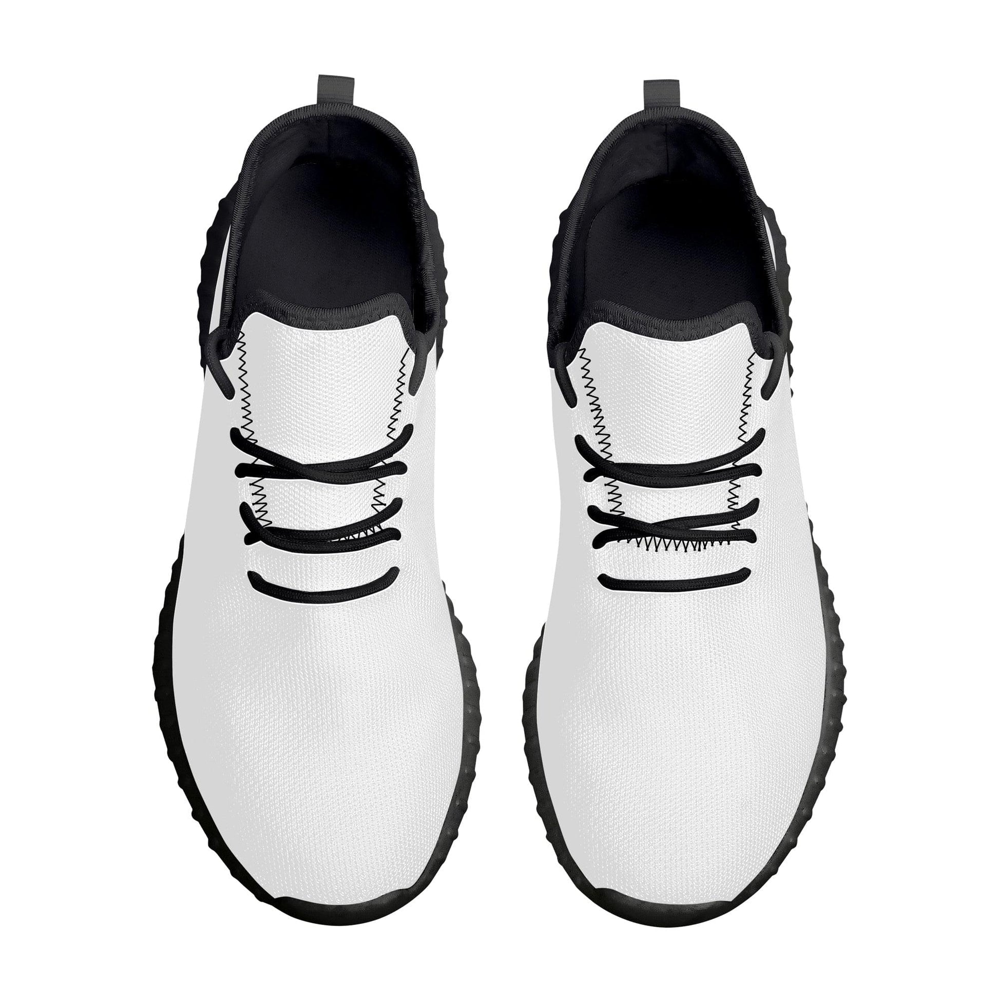 Custom Casual Sneakers -Black D19 Mesh Knit Colloid Colors