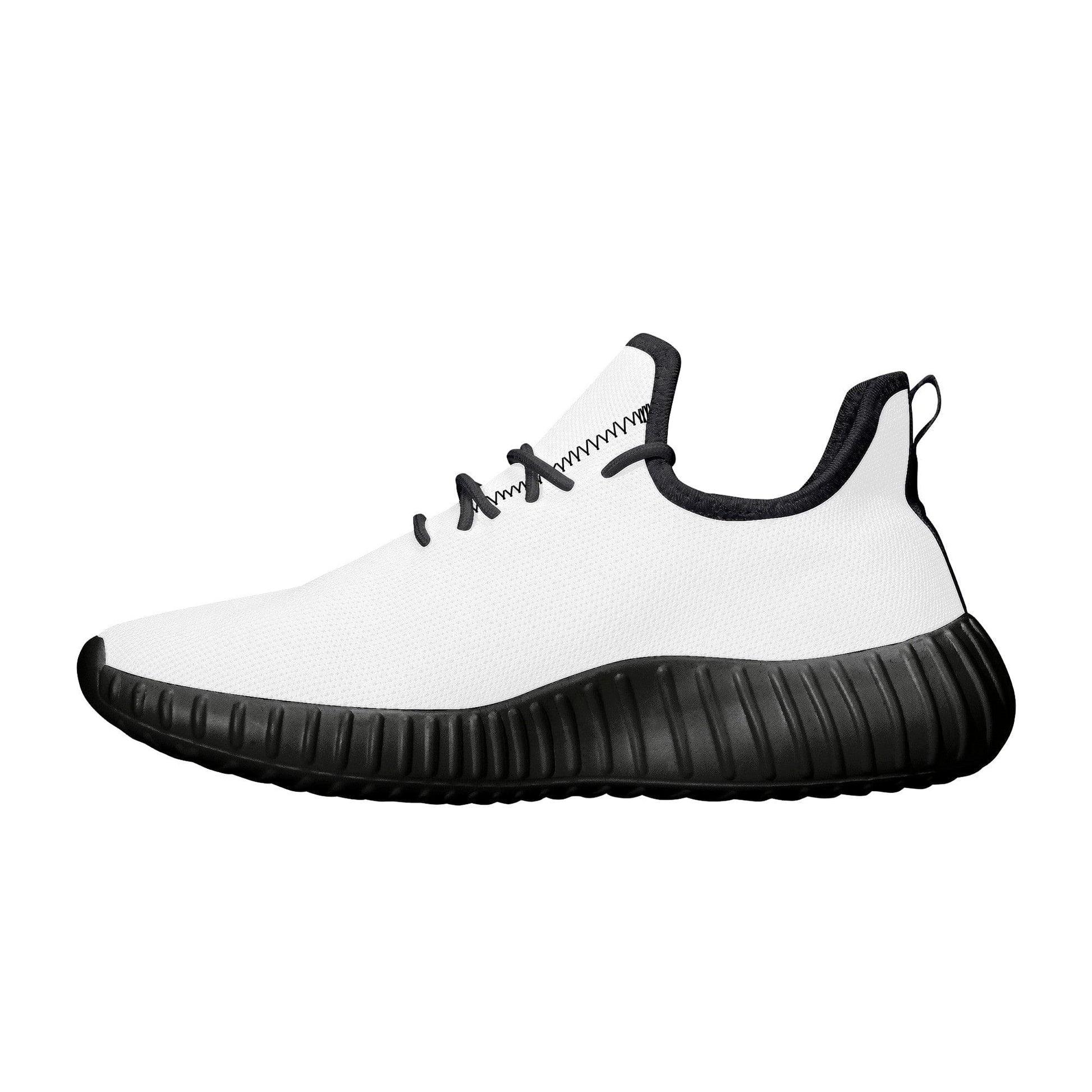 Custom Casual Sneakers -Black D19 Mesh Knit Colloid Colors