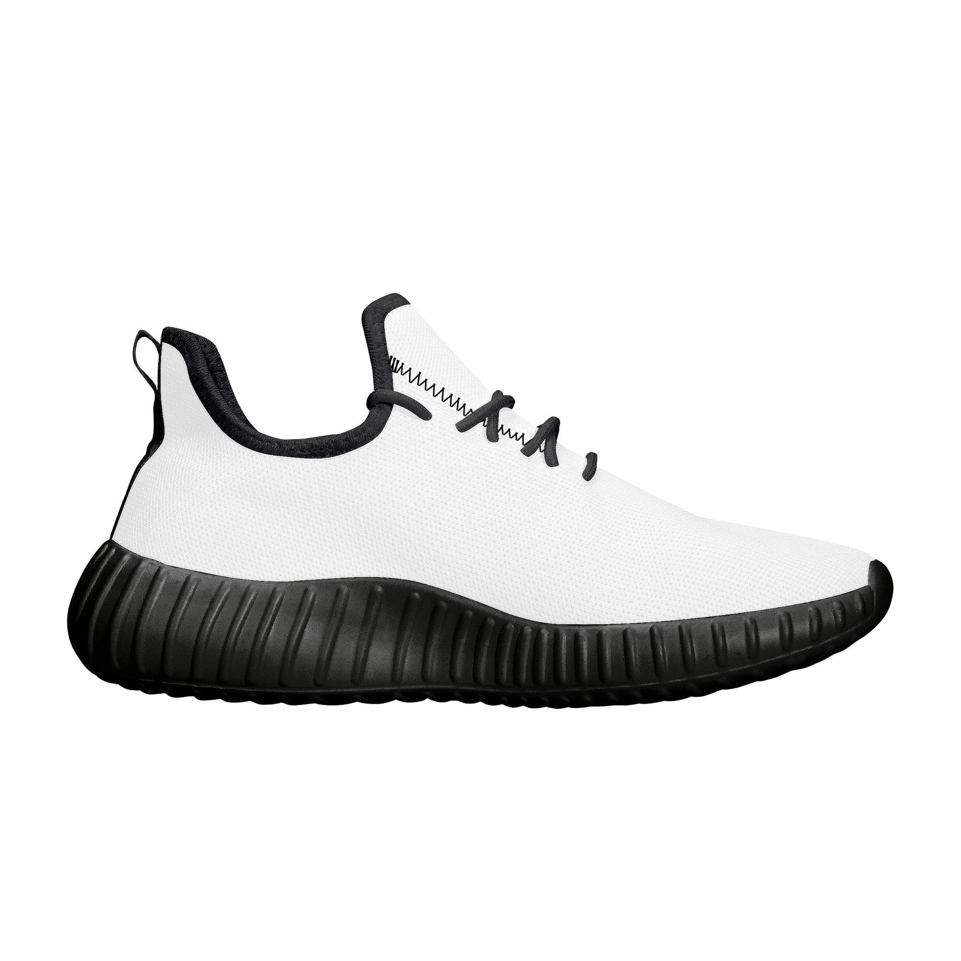 Custom Casual Sneakers -Black D19 Mesh Knit Colloid Colors