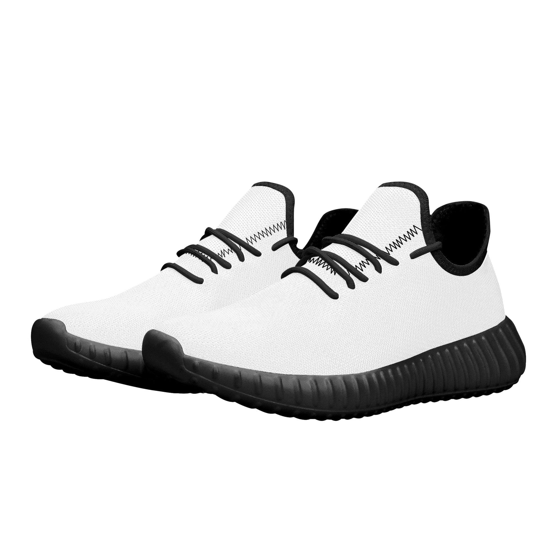 Custom Casual Sneakers -Black D19 Mesh Knit Colloid Colors