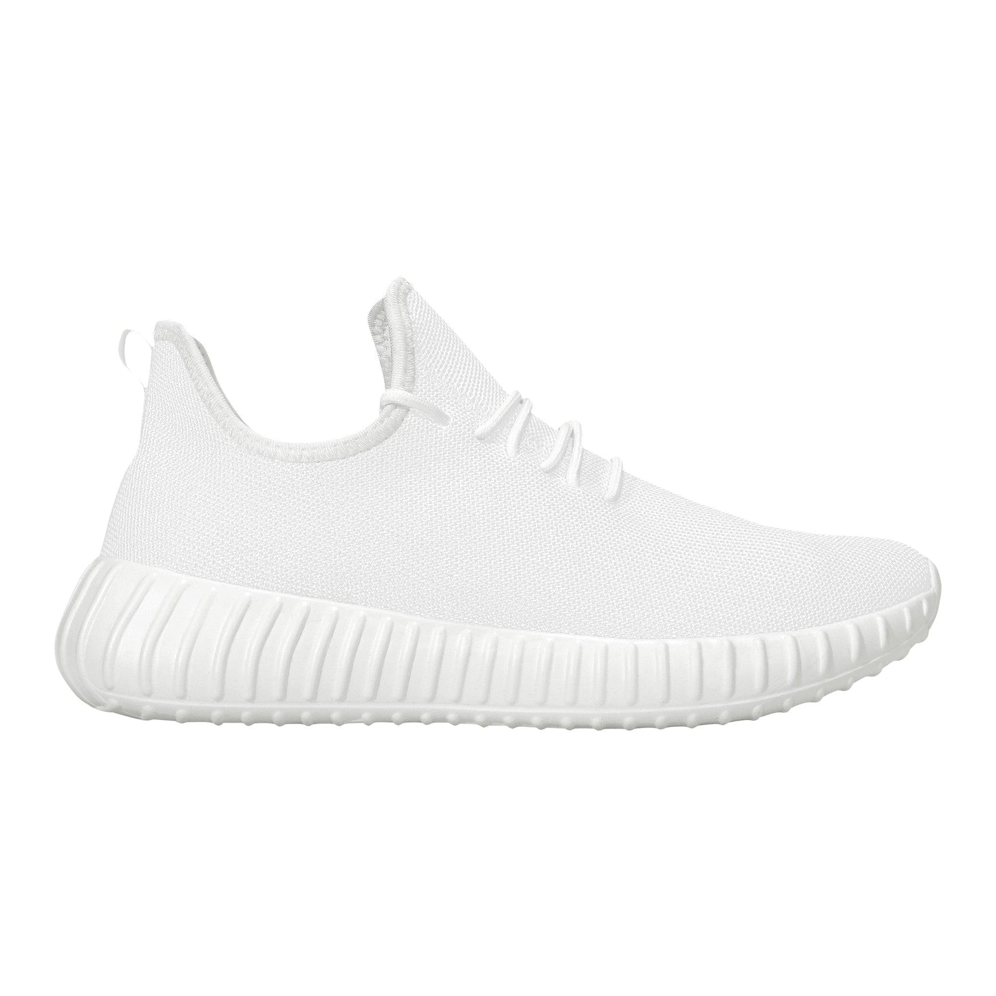 Custom Casual Sneakers -White D19 Mesh Knit Colloid Colors