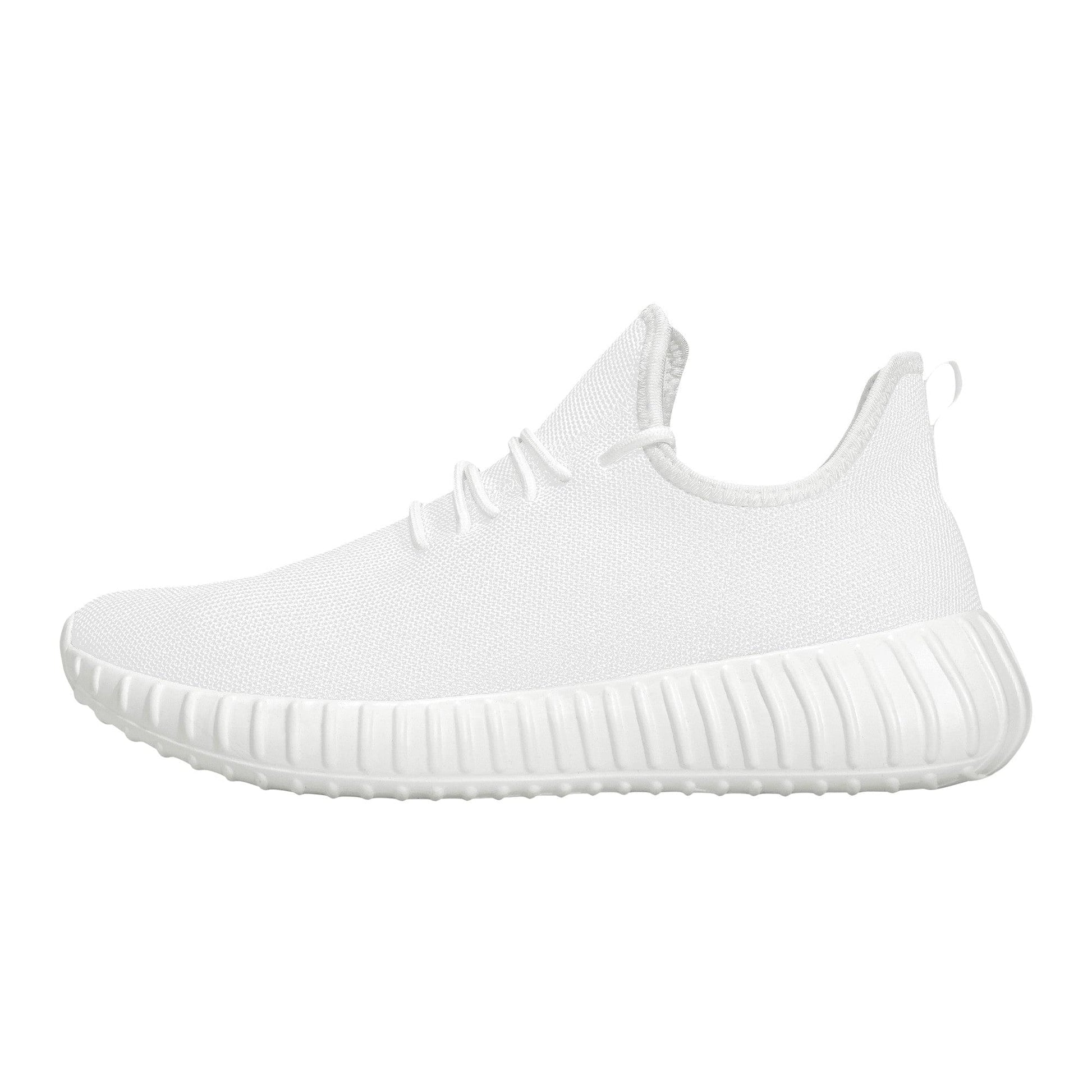 Custom Casual Sneakers -White D19 Mesh Knit Colloid Colors