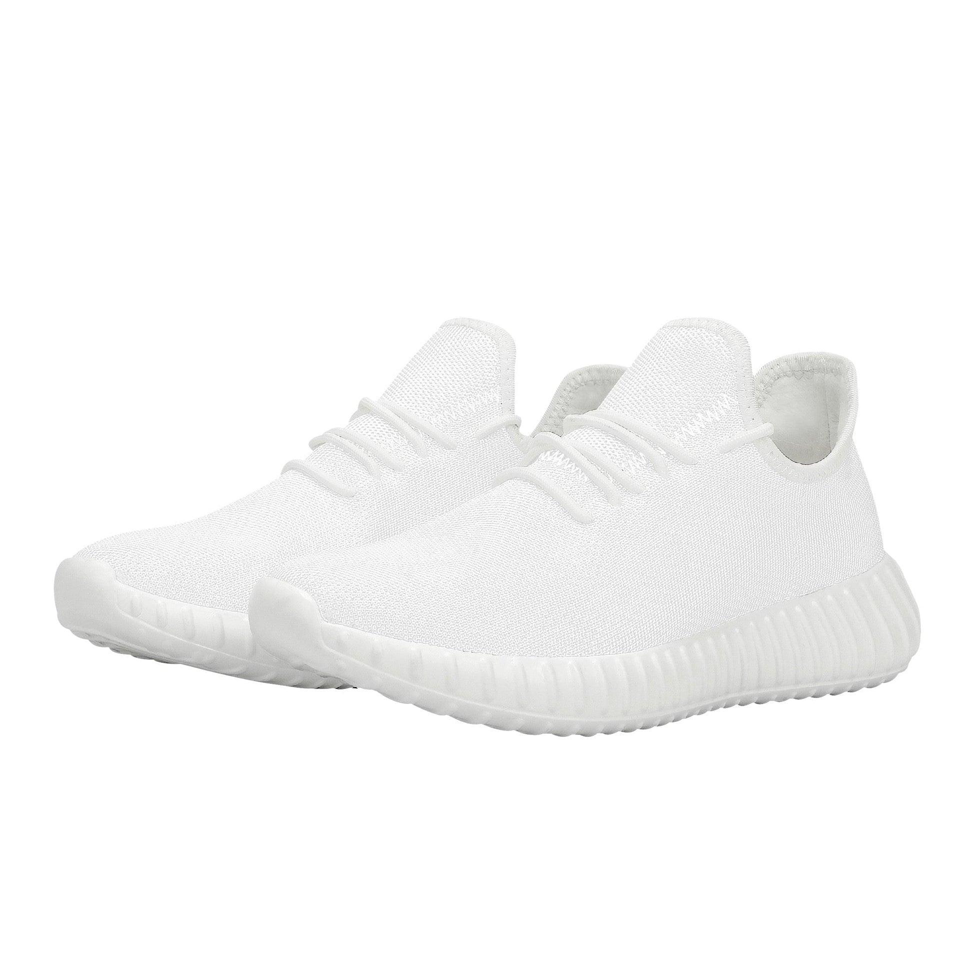 Custom Casual Sneakers -White D19 Mesh Knit Colloid Colors