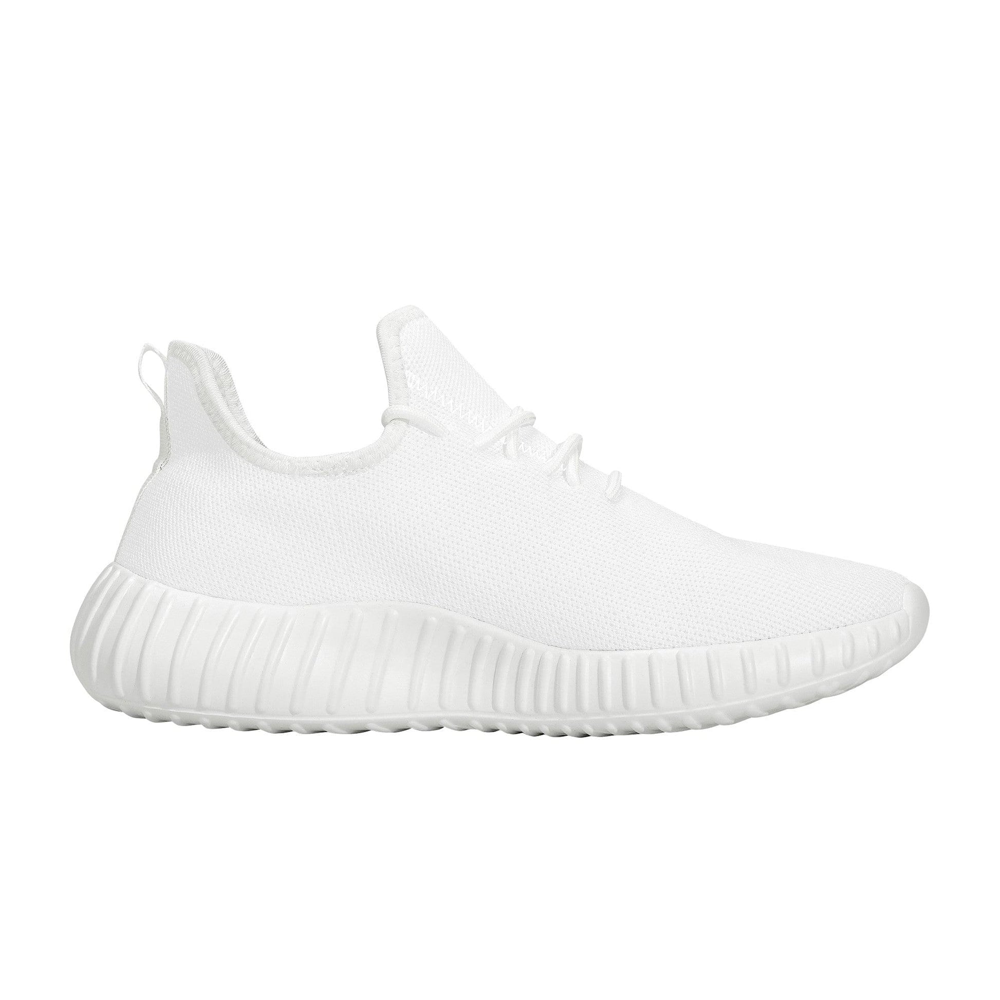 Custom Casual Sneakers -White D19 Mesh Knit Colloid Colors