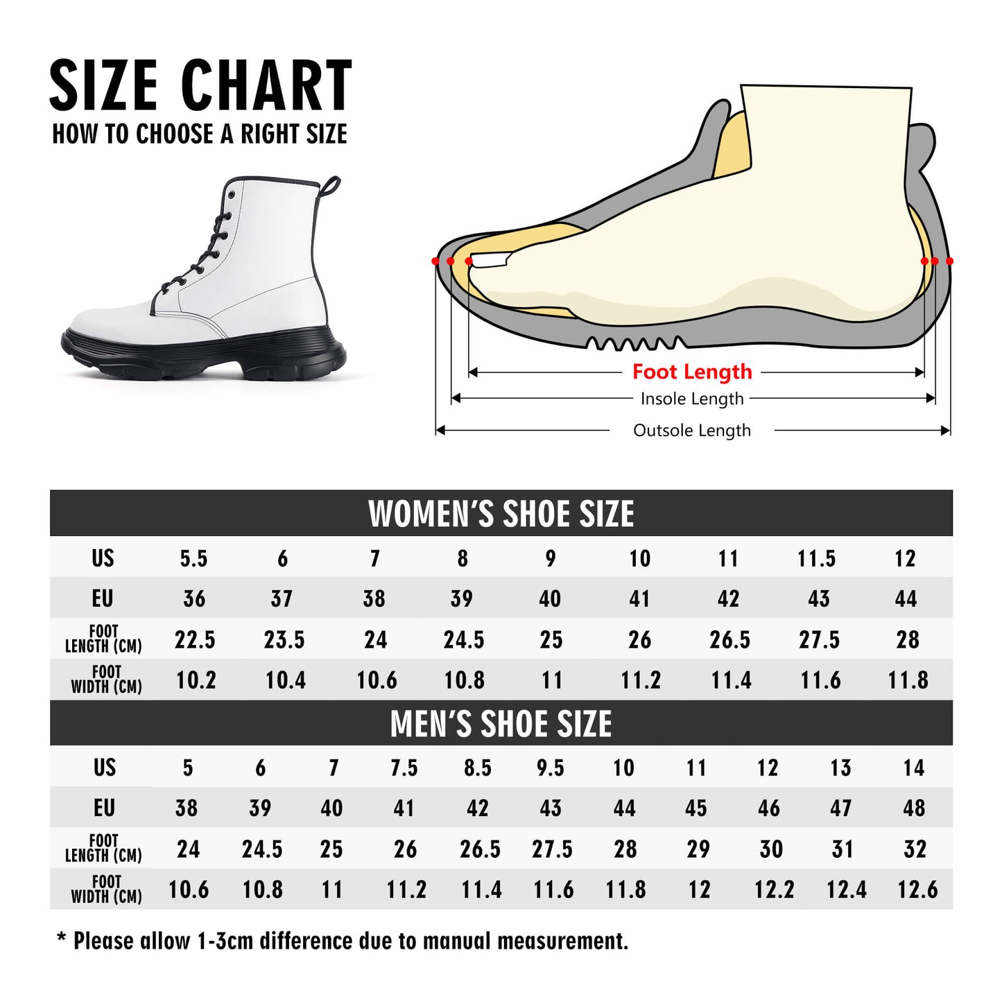 Custom Chunky Boots- KM Colloid Colors