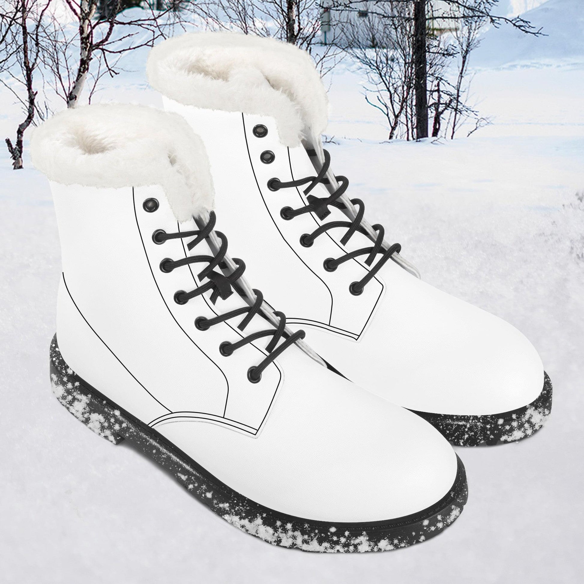 Custom Faux Fur Leather Boot- SF D86 Colloid Colors