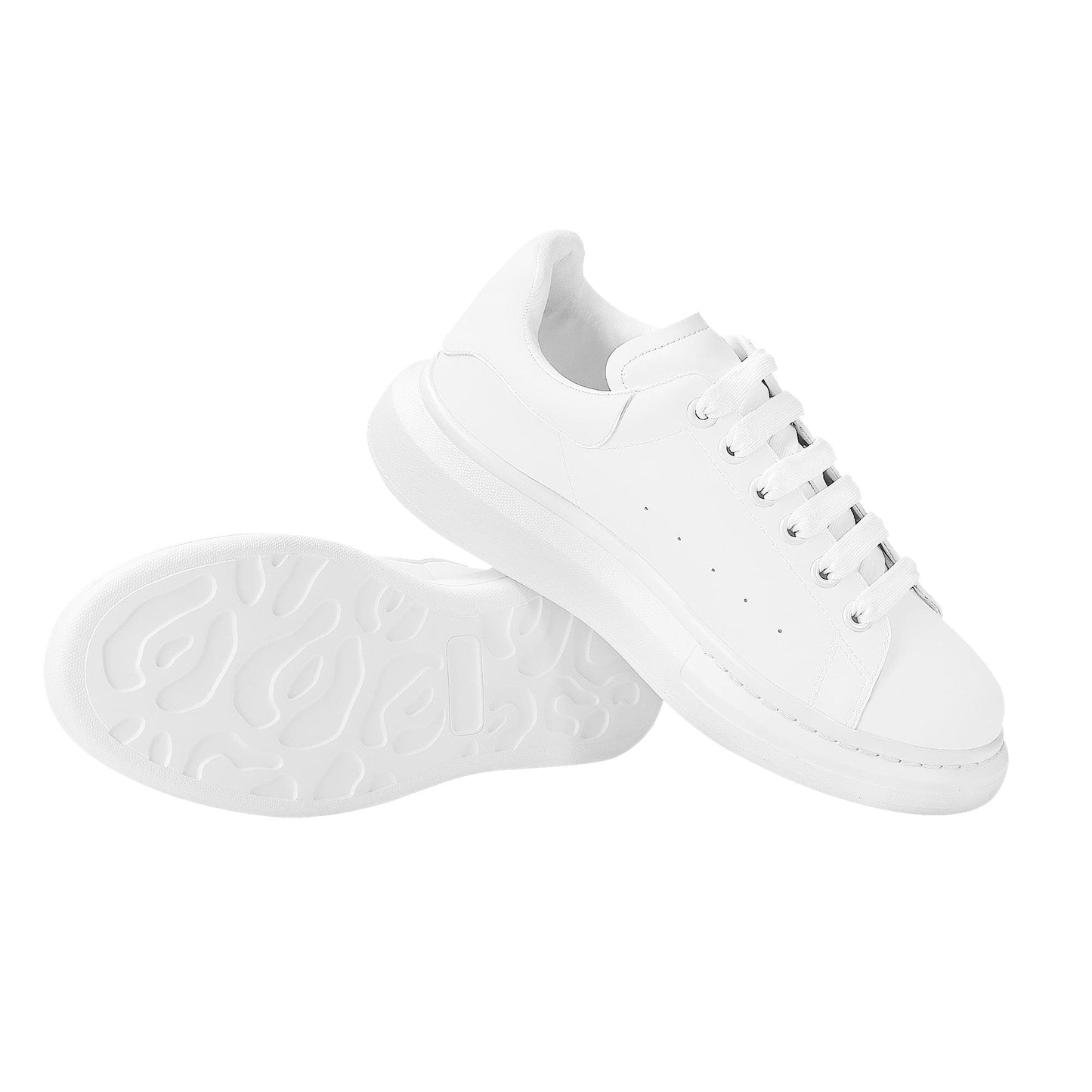 Custom Heighten Low Top Shoes - White D69 Colloid Colors