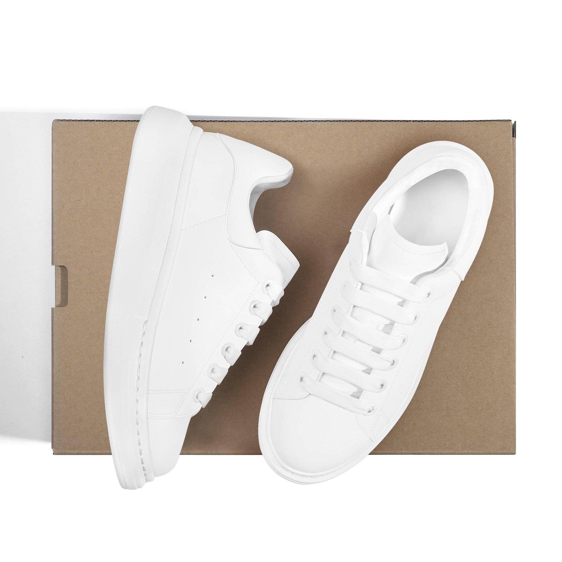 Custom Heighten Low Top Shoes - White D69 Colloid Colors