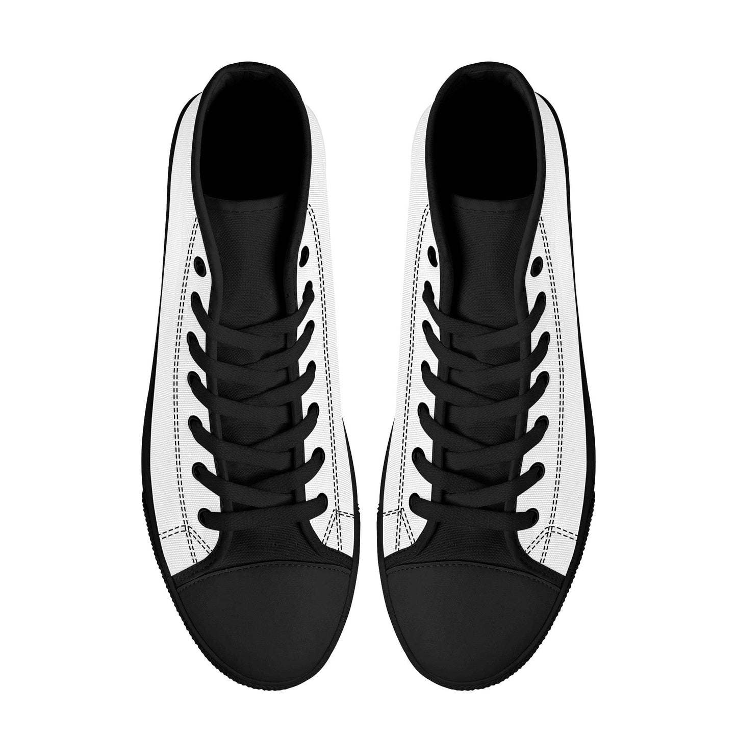 Custom High Top Canvas Shoes - Black D25 Colloid Colors