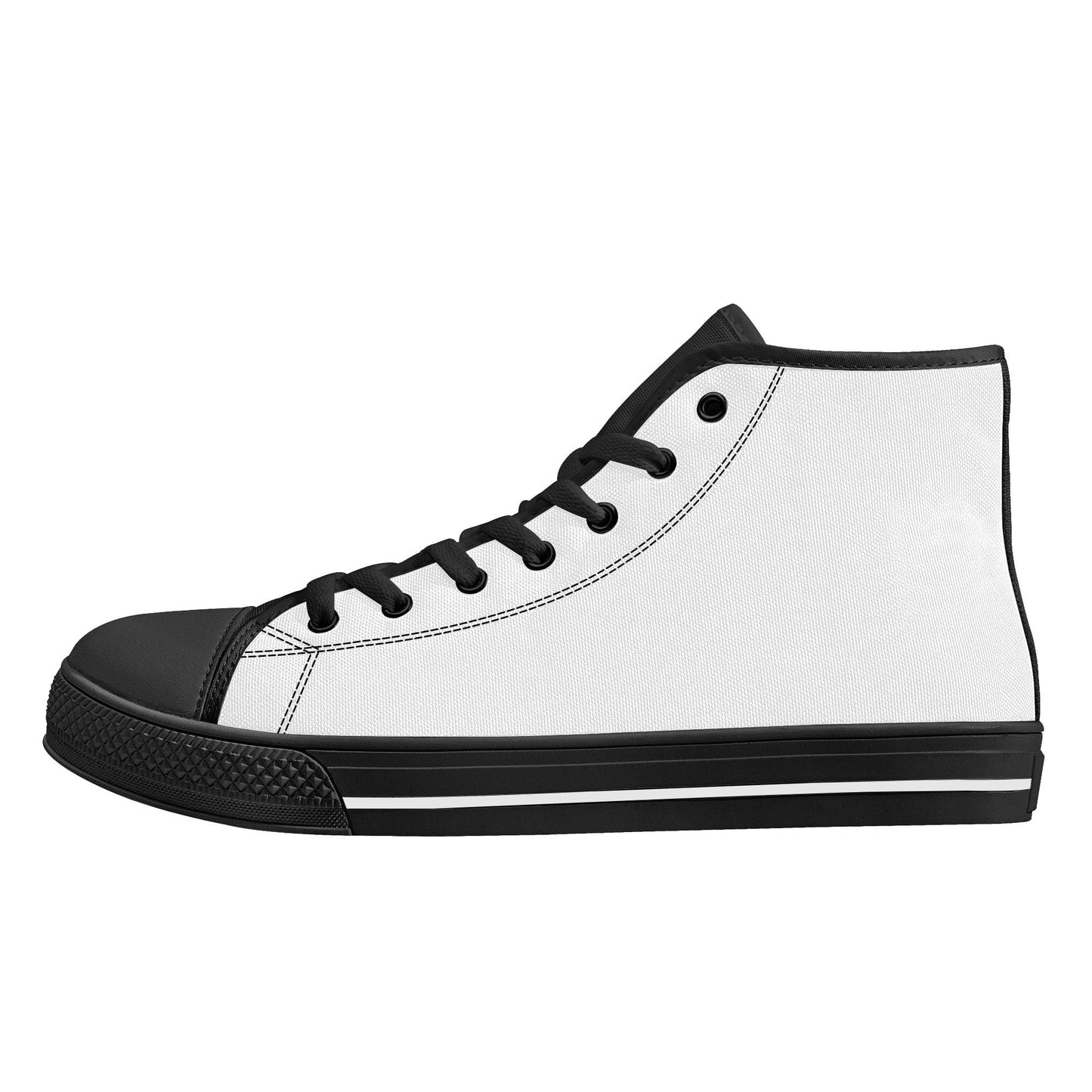 Custom High Top Canvas Shoes - Black D25 Colloid Colors