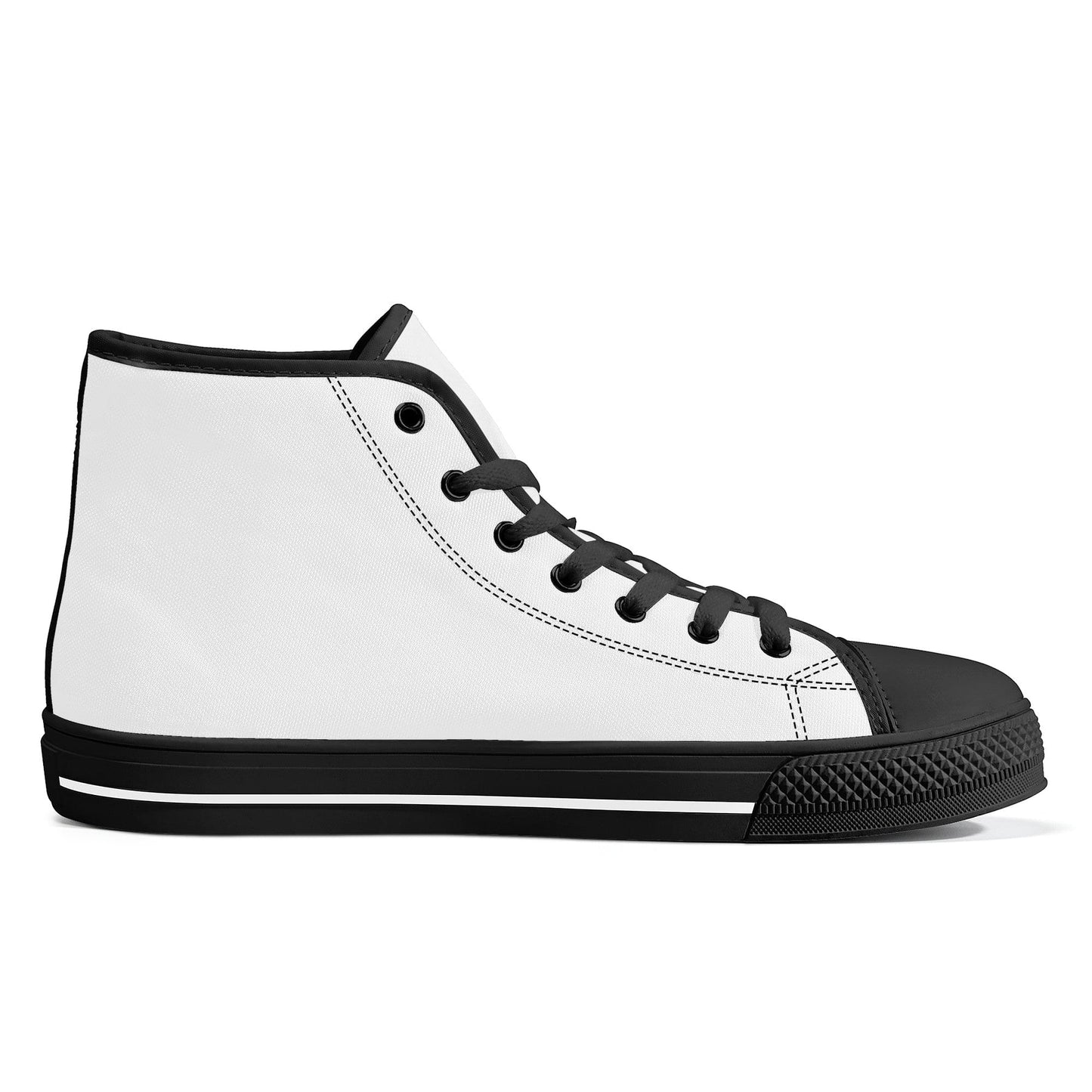 Custom High Top Canvas Shoes - Black FWS Colloid Colors