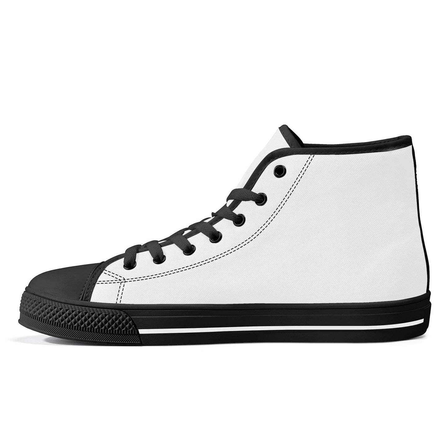 Custom High Top Canvas Shoes - Black FWS Colloid Colors