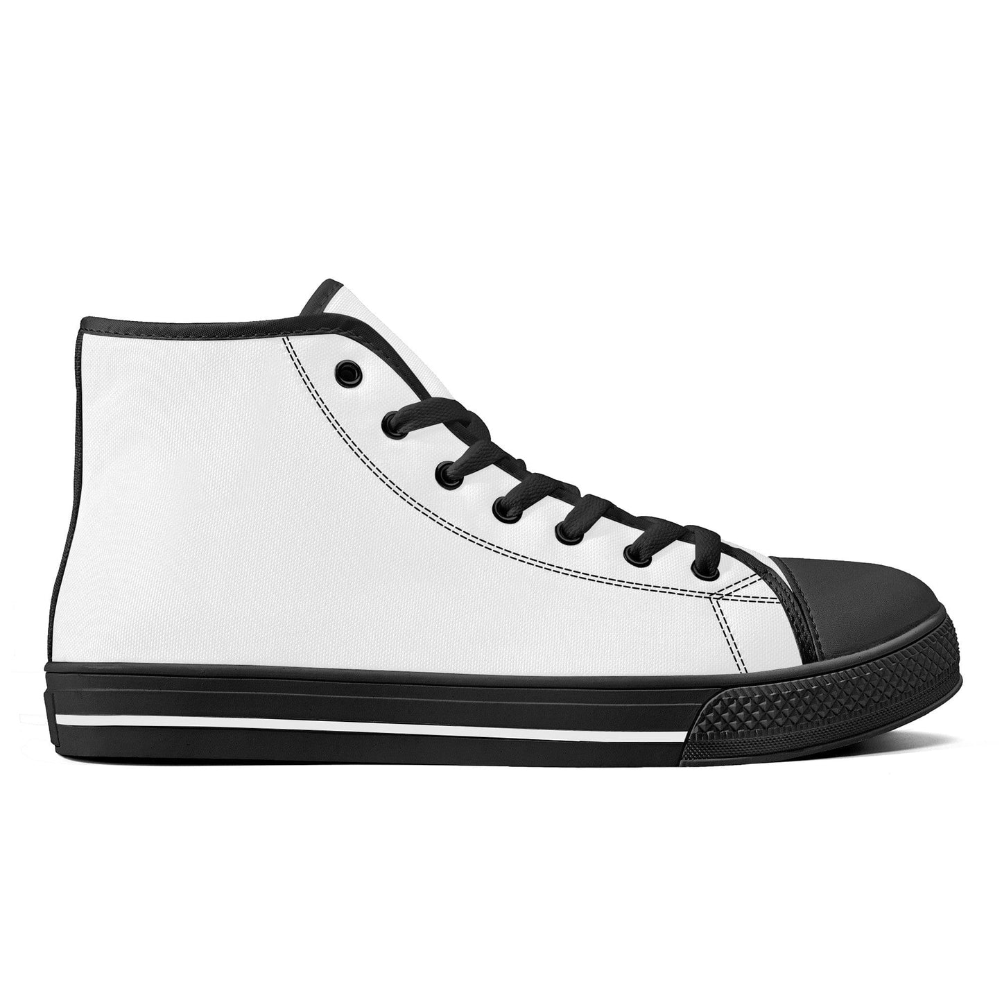 Custom High Top Canvas Shoes - Black FWS Colloid Colors