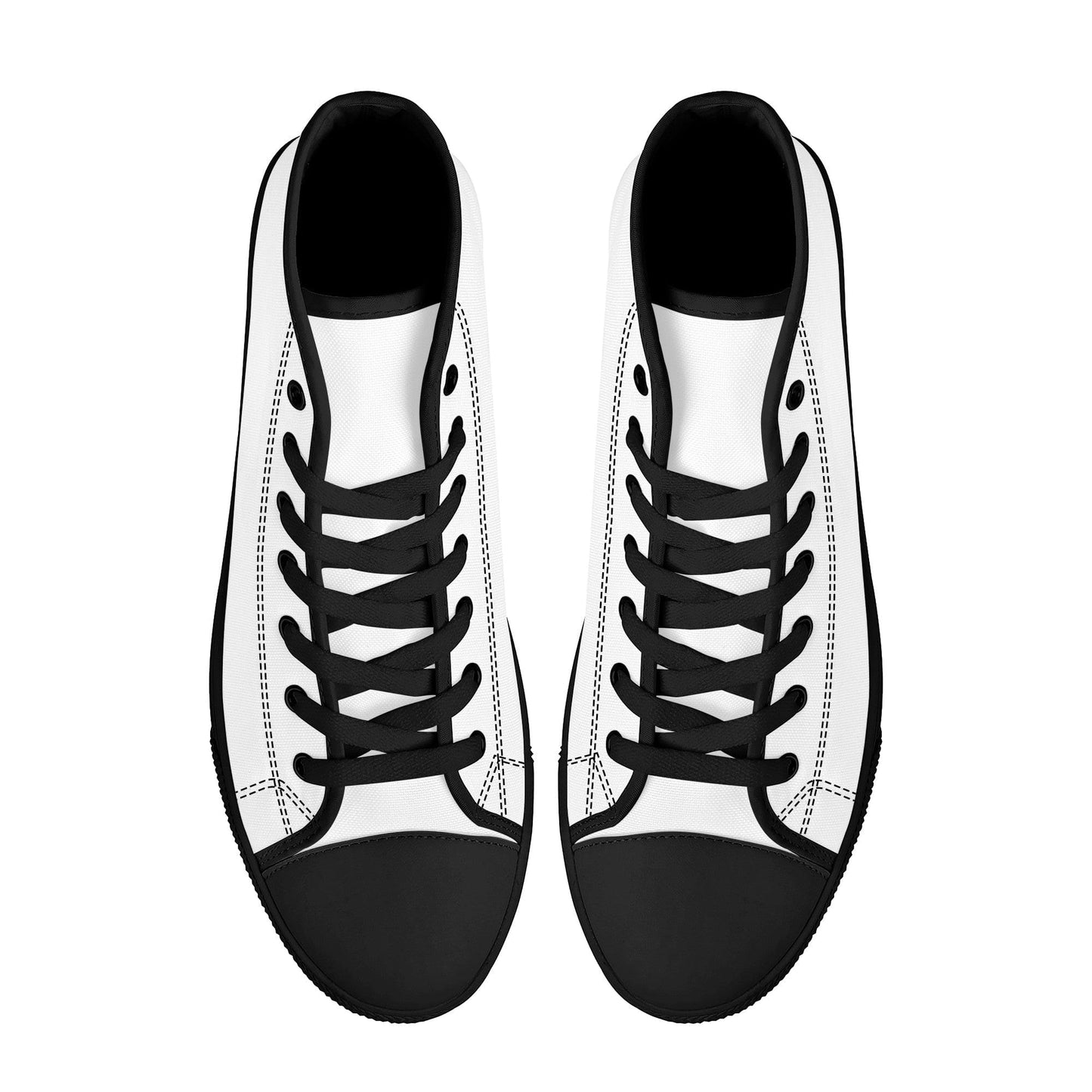 Custom High Top Canvas Shoes - Black FWS Colloid Colors