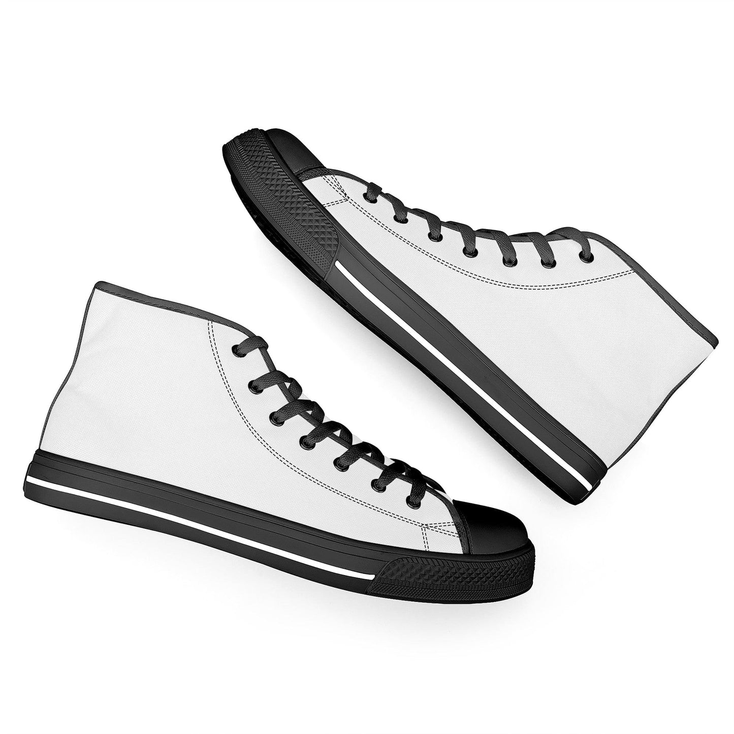 Custom High Top Canvas Shoes - Black FWS Colloid Colors