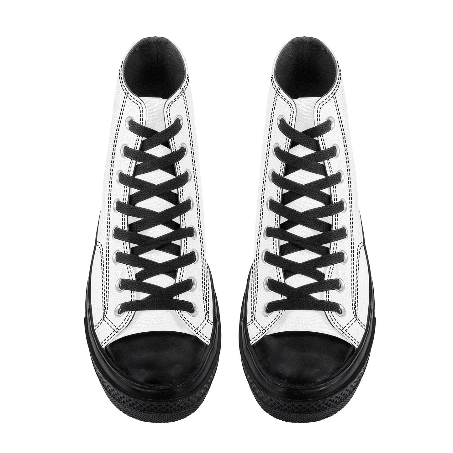 Custom High Top Canvas Shoes -Black SF D71 Colloid Colors