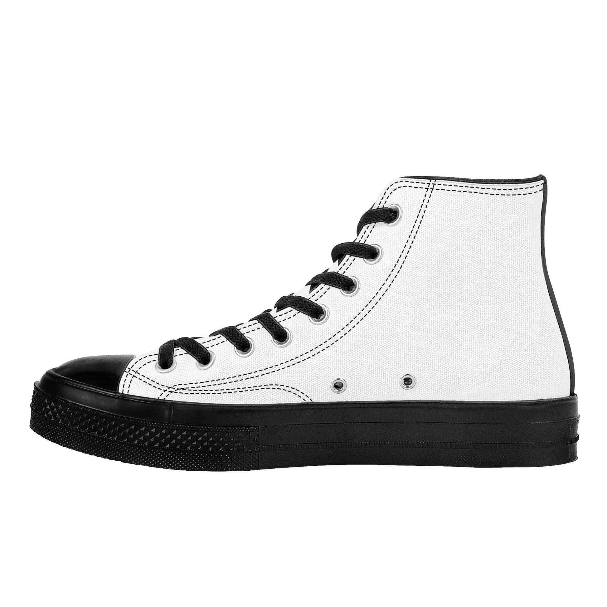 Custom High Top Canvas Shoes -Black SF D71 Colloid Colors