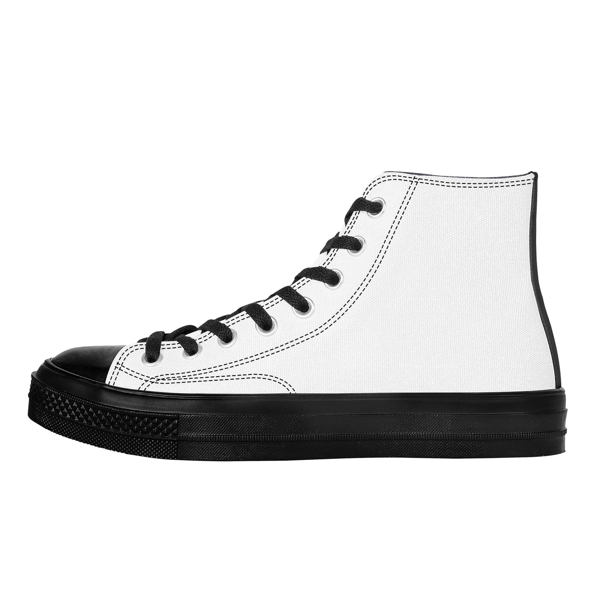 Custom High Top Canvas Shoes -Black SF D71 Colloid Colors