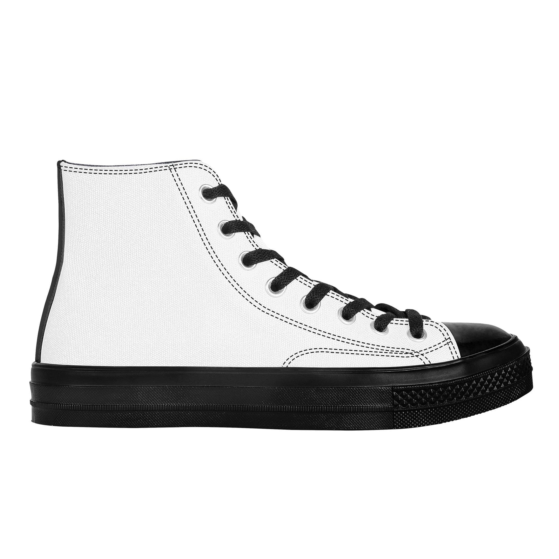 Custom High Top Canvas Shoes -Black SF D71 Colloid Colors