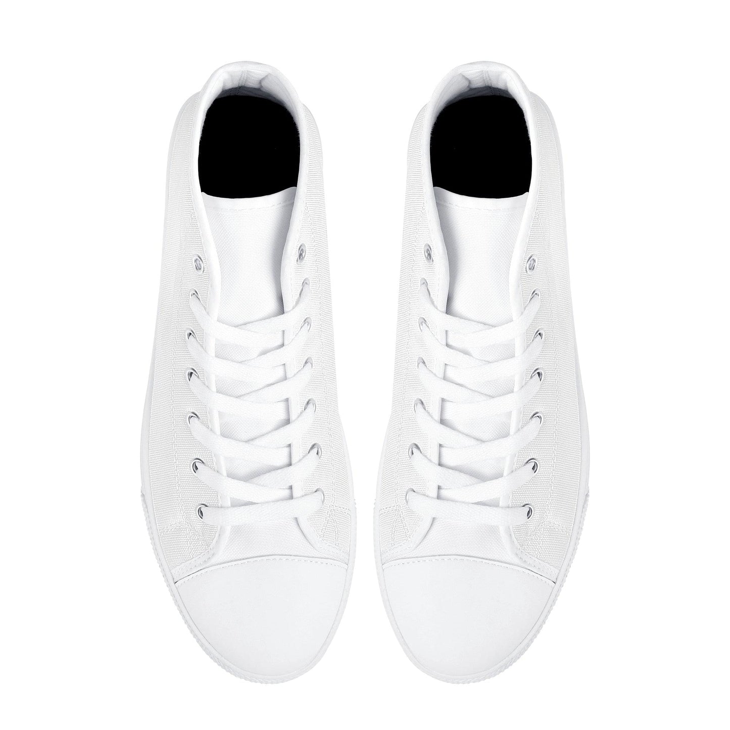 Custom High Top Canvas Shoes - White D25 Colloid Colors