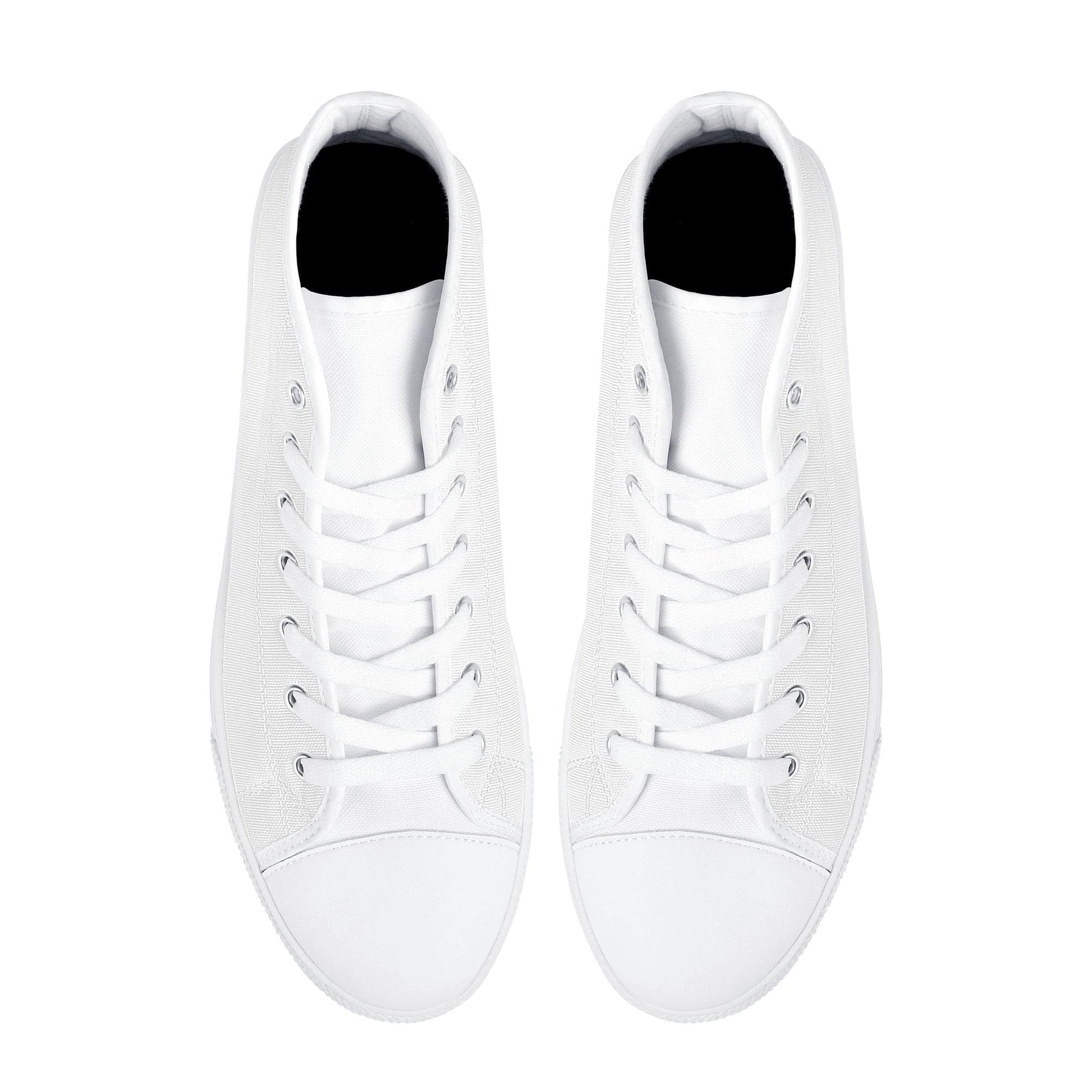Custom High Top Canvas Shoes - White D25 Colloid Colors