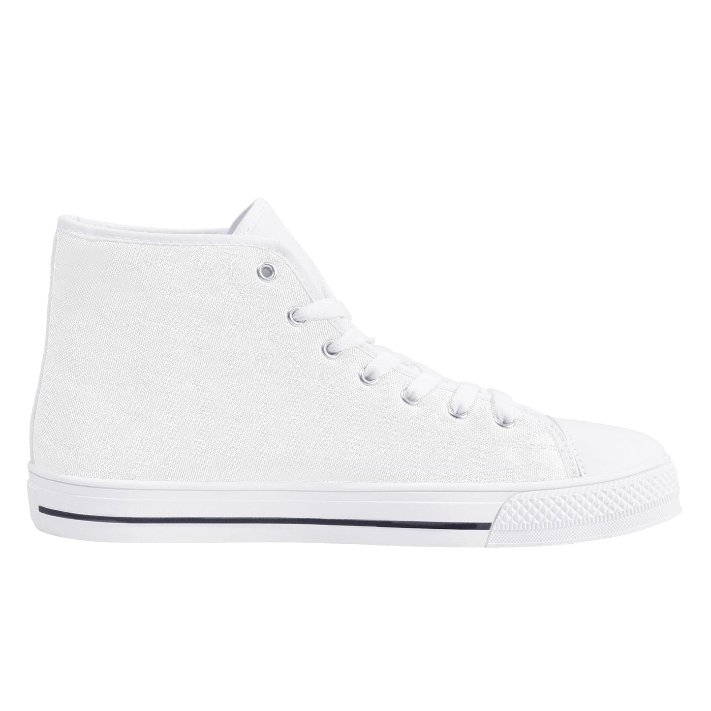 Custom High Top Canvas Shoes - White D25 Colloid Colors