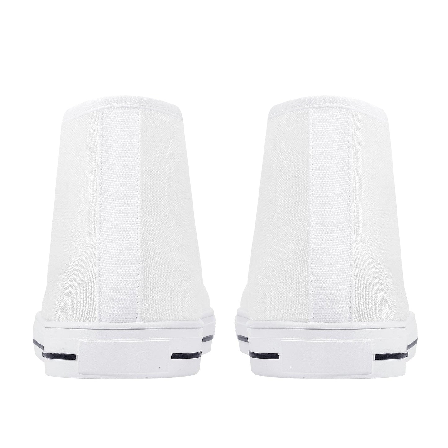 Custom High Top Canvas Shoes - White D25 Colloid Colors