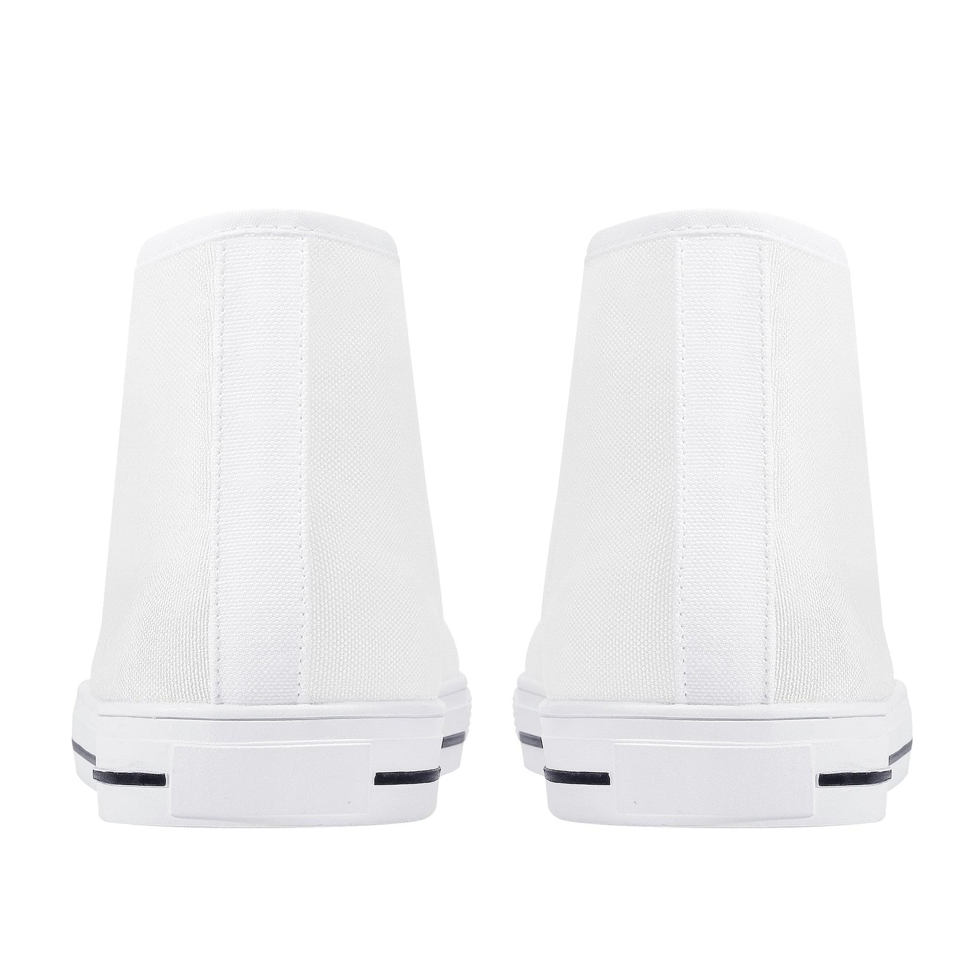 Custom High Top Canvas Shoes - White D25 Colloid Colors