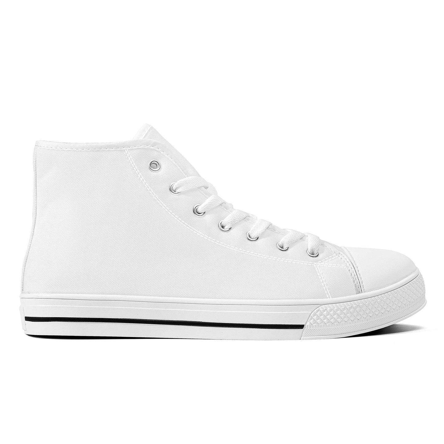 Custom High Top Canvas Shoes- White FWS Colloid Colors