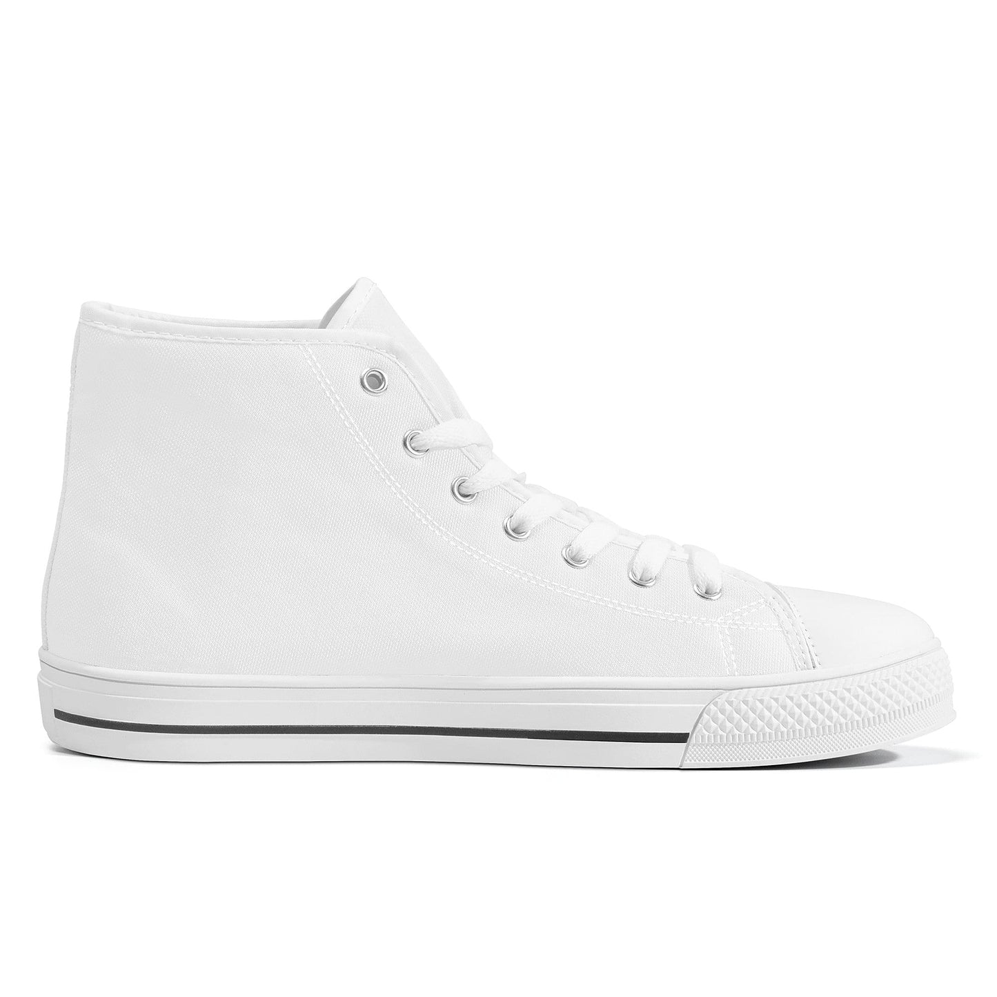 Custom High Top Canvas Shoes- White FWS Colloid Colors