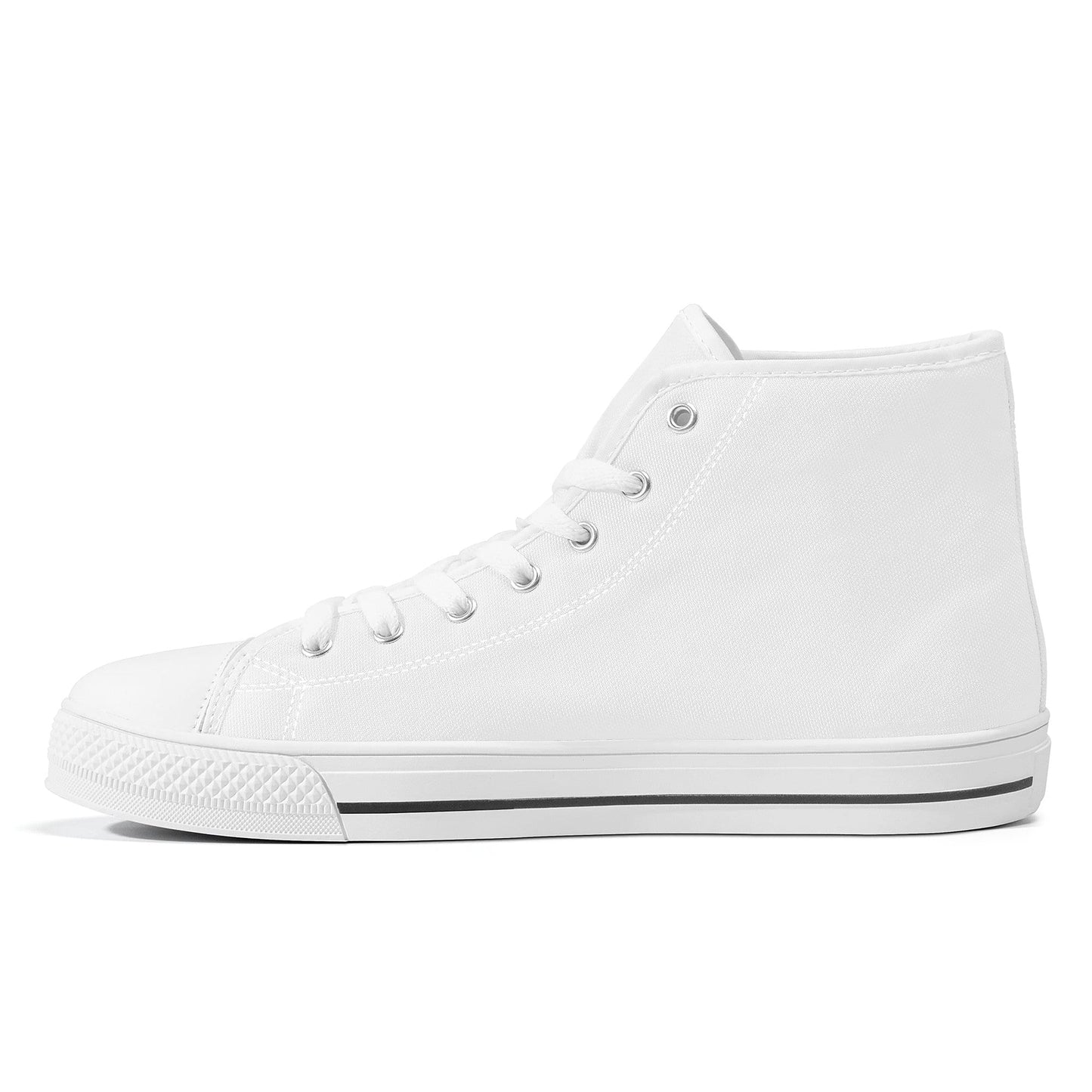 Custom High Top Canvas Shoes- White FWS Colloid Colors