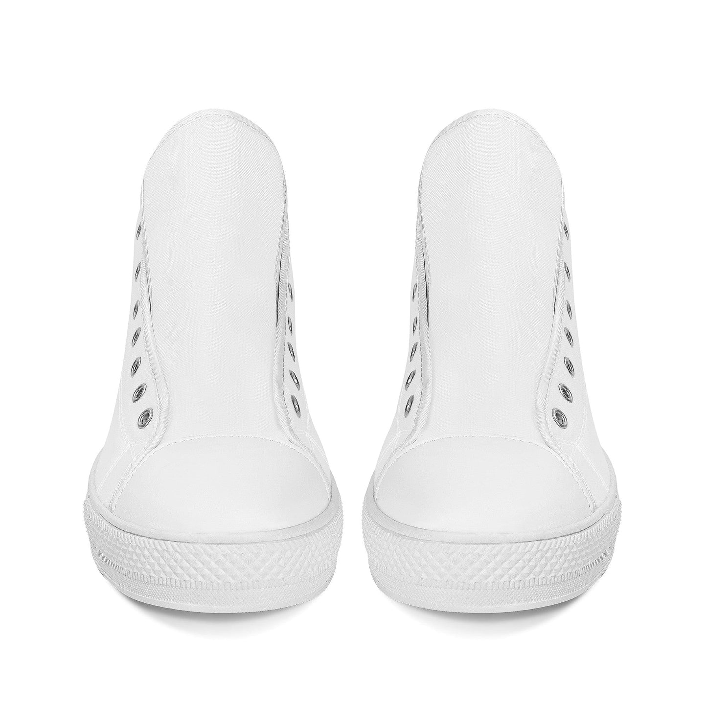 Custom High Top Canvas Shoes- White FWS Colloid Colors
