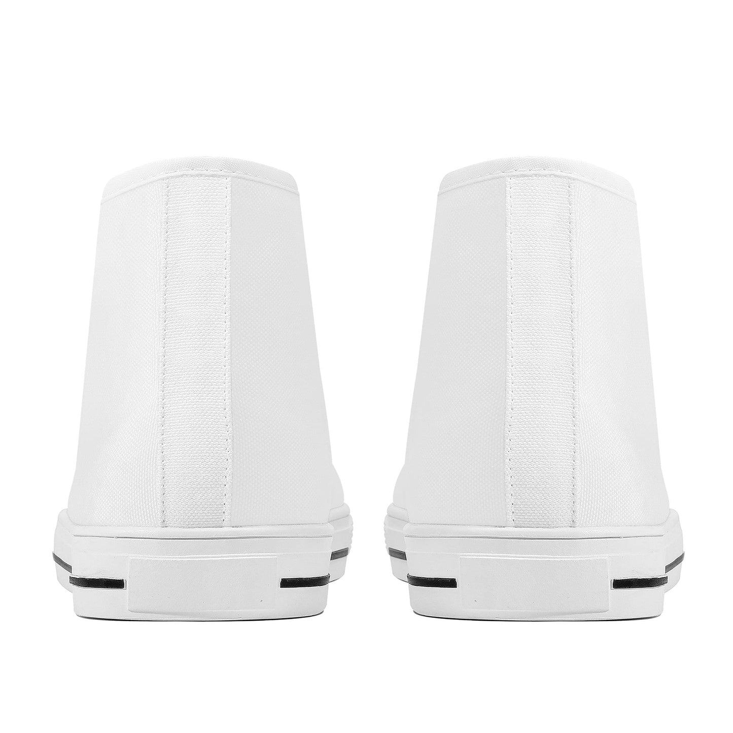 Custom High Top Canvas Shoes- White FWS Colloid Colors