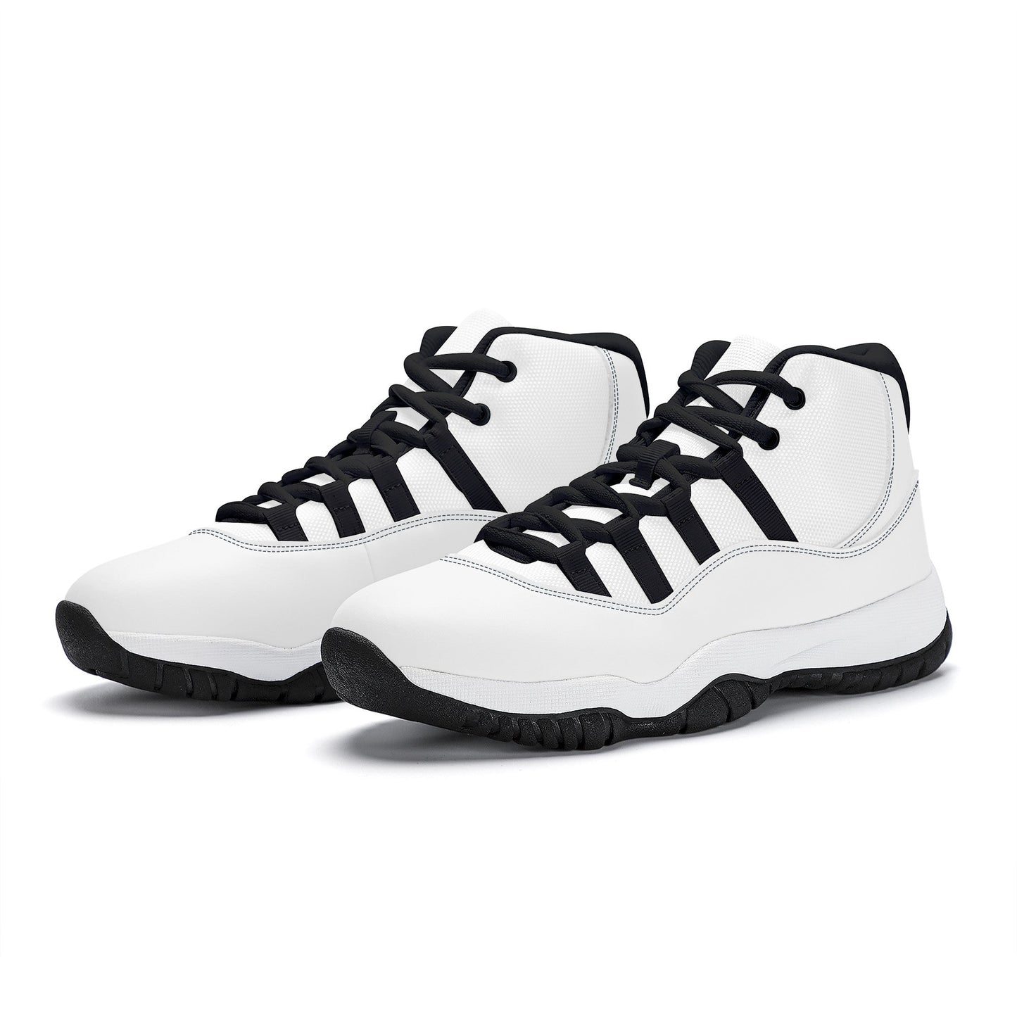 Custom High Top Sneakers - Black Air Retro Colloid Colors
