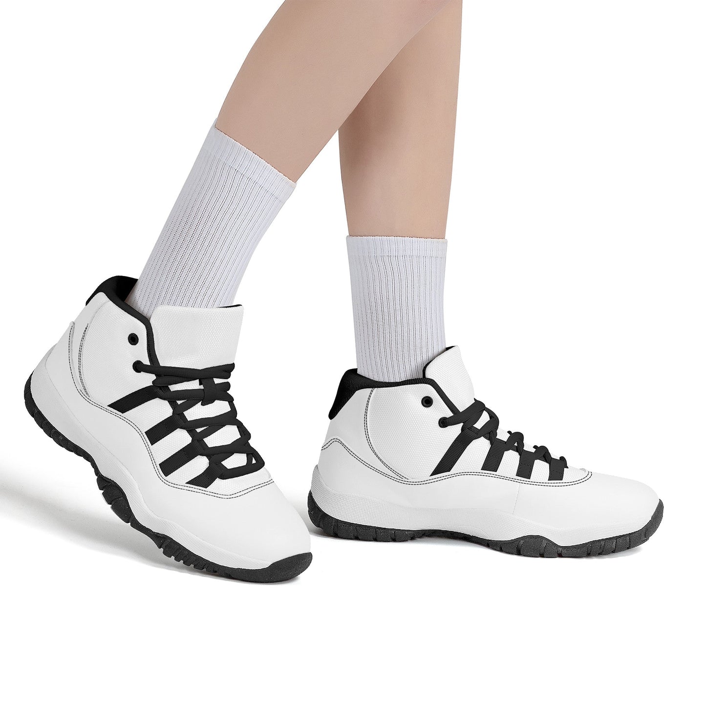 Custom High Top Sneakers - Black Air Retro Colloid Colors
