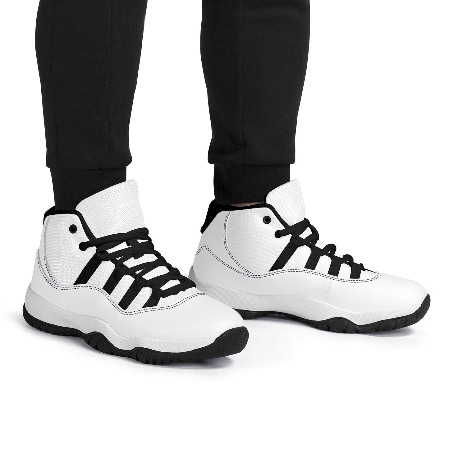 Custom High Top Sneakers - Black Air Retro Colloid Colors