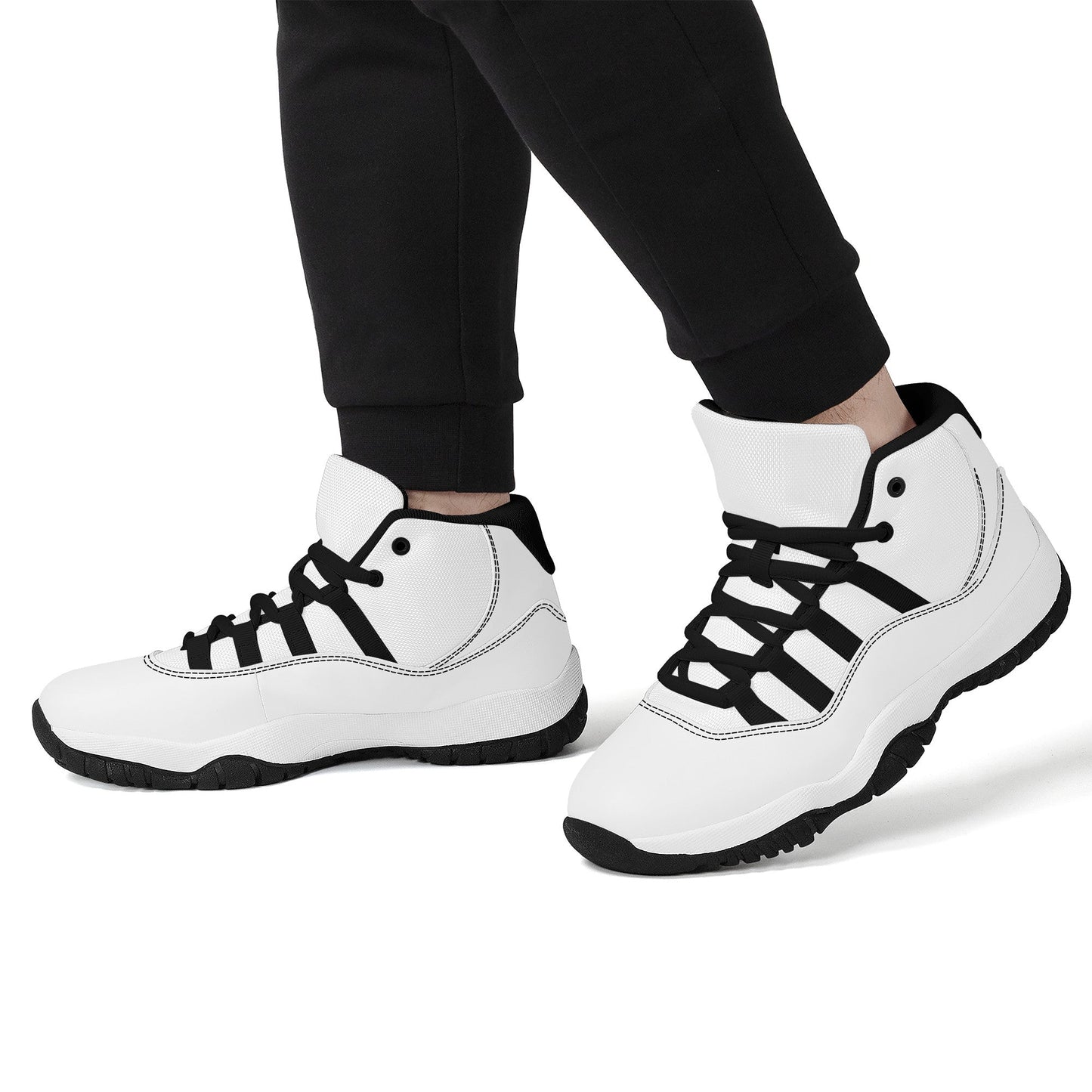 Custom High Top Sneakers - Black Air Retro Colloid Colors