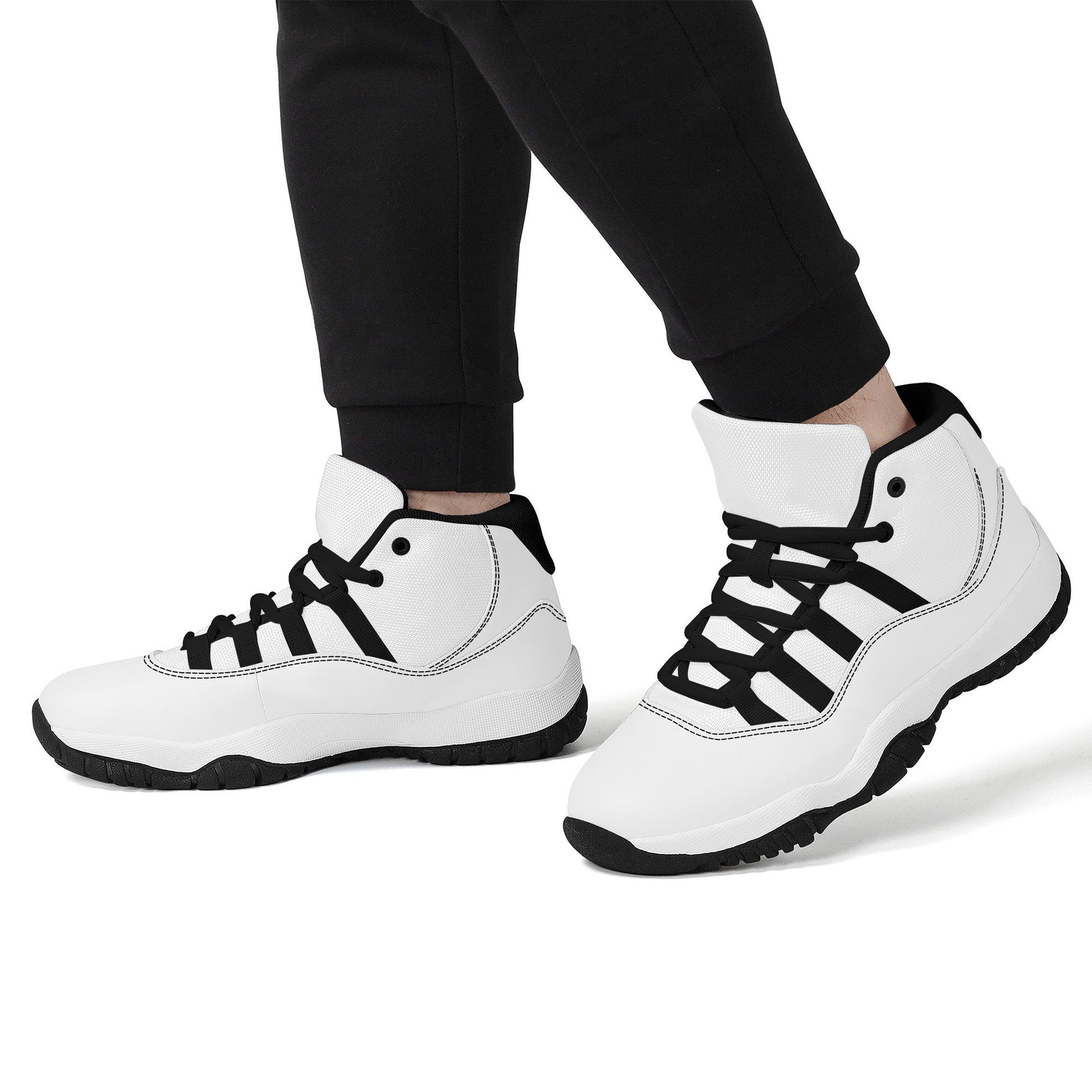 Custom High Top Sneakers - Black Air Retro Colloid Colors