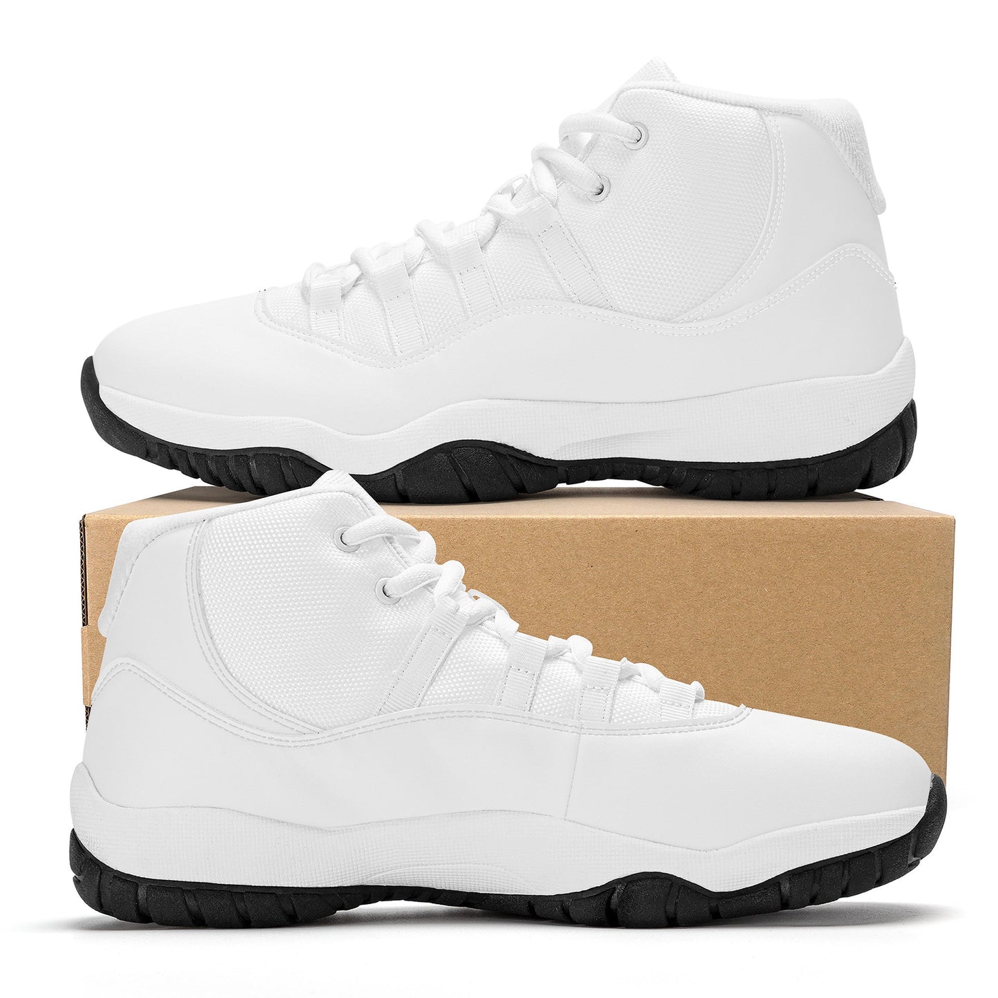 Custom High Top Sneakers - White Air Retro Colloid Colors
