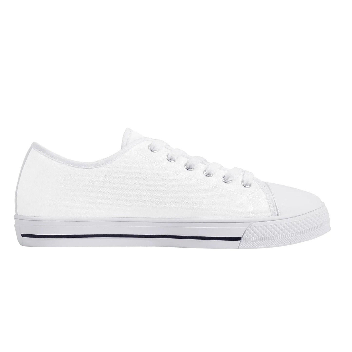 Custom Low Top Canvas Shoes - White FXS Colloid Colors