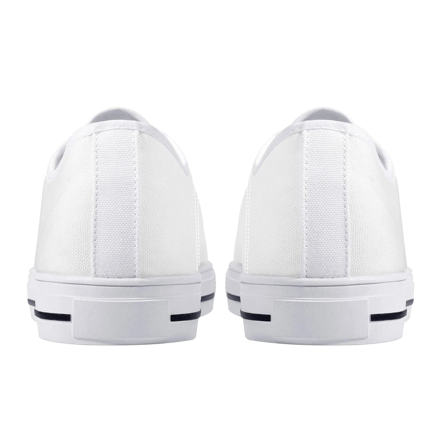 Custom Low Top Canvas Shoes - White FXS Colloid Colors