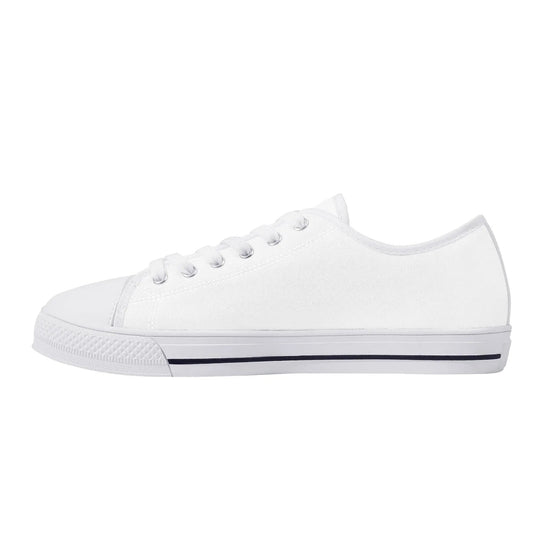 Custom Low Top Canvas Shoes - White FXS Colloid Colors